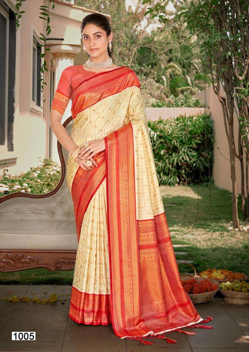 sangam prints bunawat daksh silk silk attrective look saree catalog