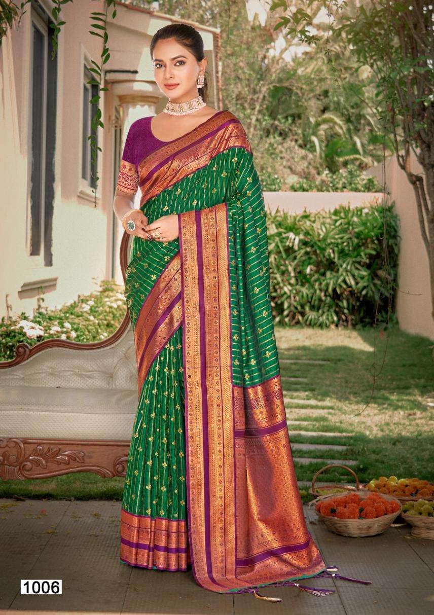 sangam prints bunawat daksh silk silk attrective look saree catalog