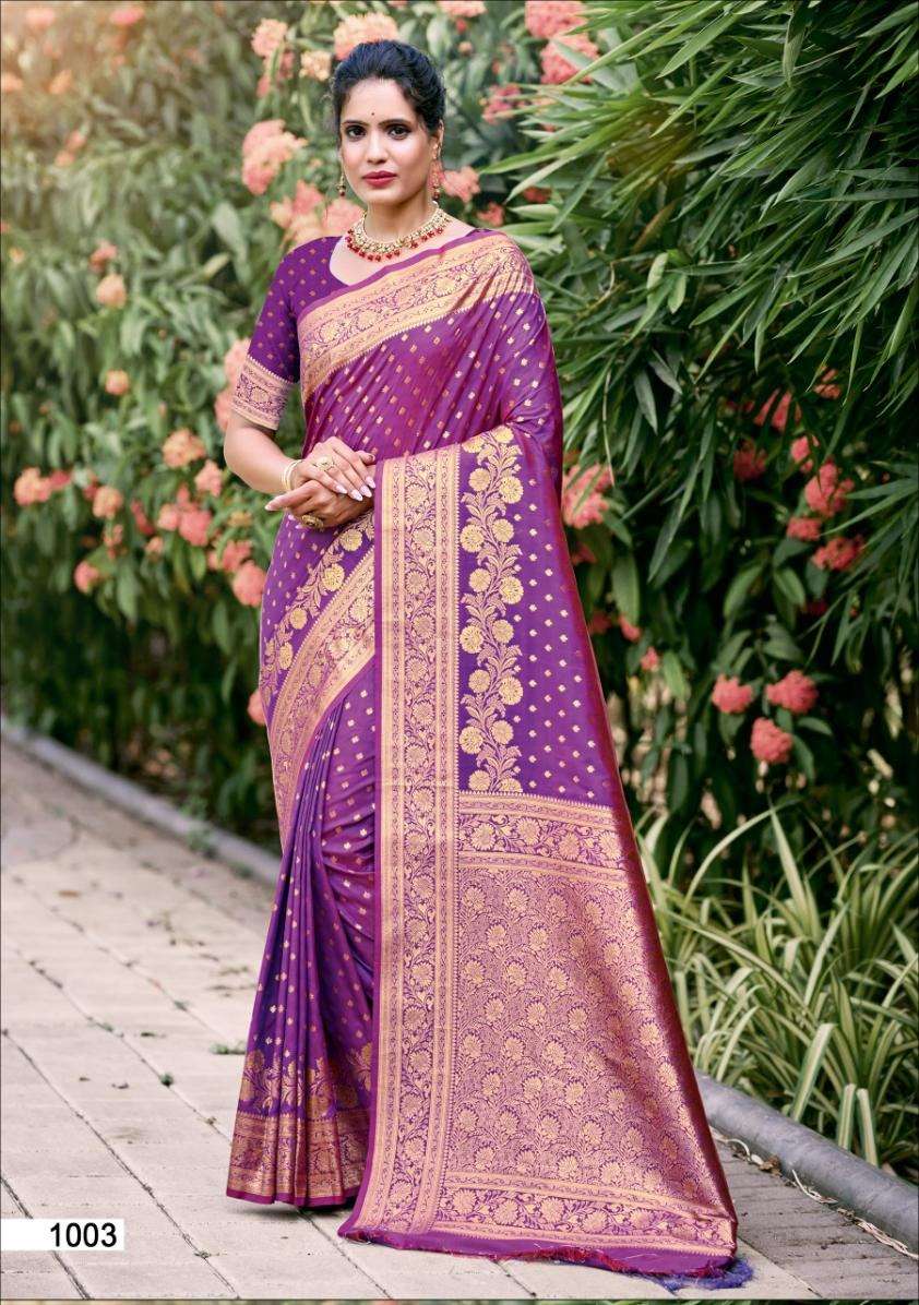 sangam prints bunawat gajgamini silk silk decent look saree catalog