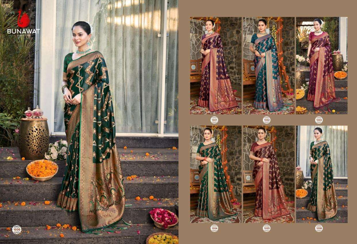 sangam prints bunawat Pavitra silk regal look saree catalog