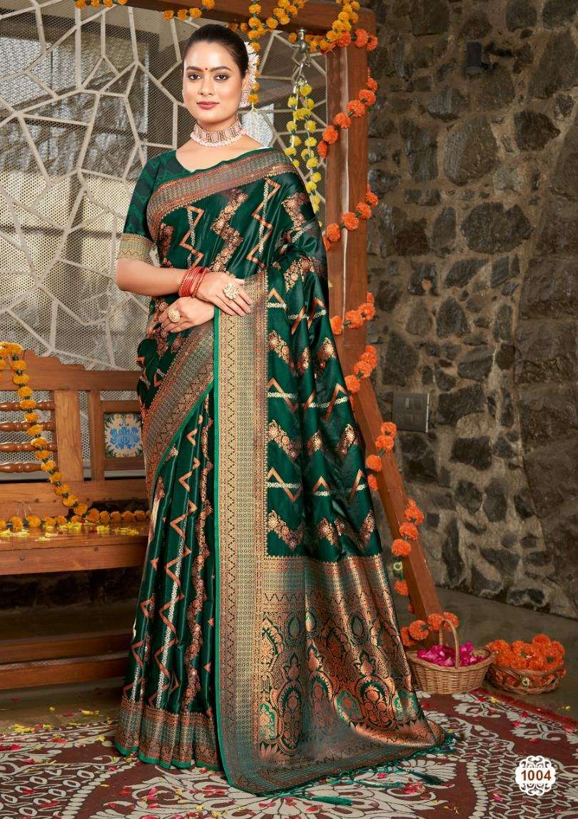 sangam prints bunawat Pavitra silk regal look saree catalog