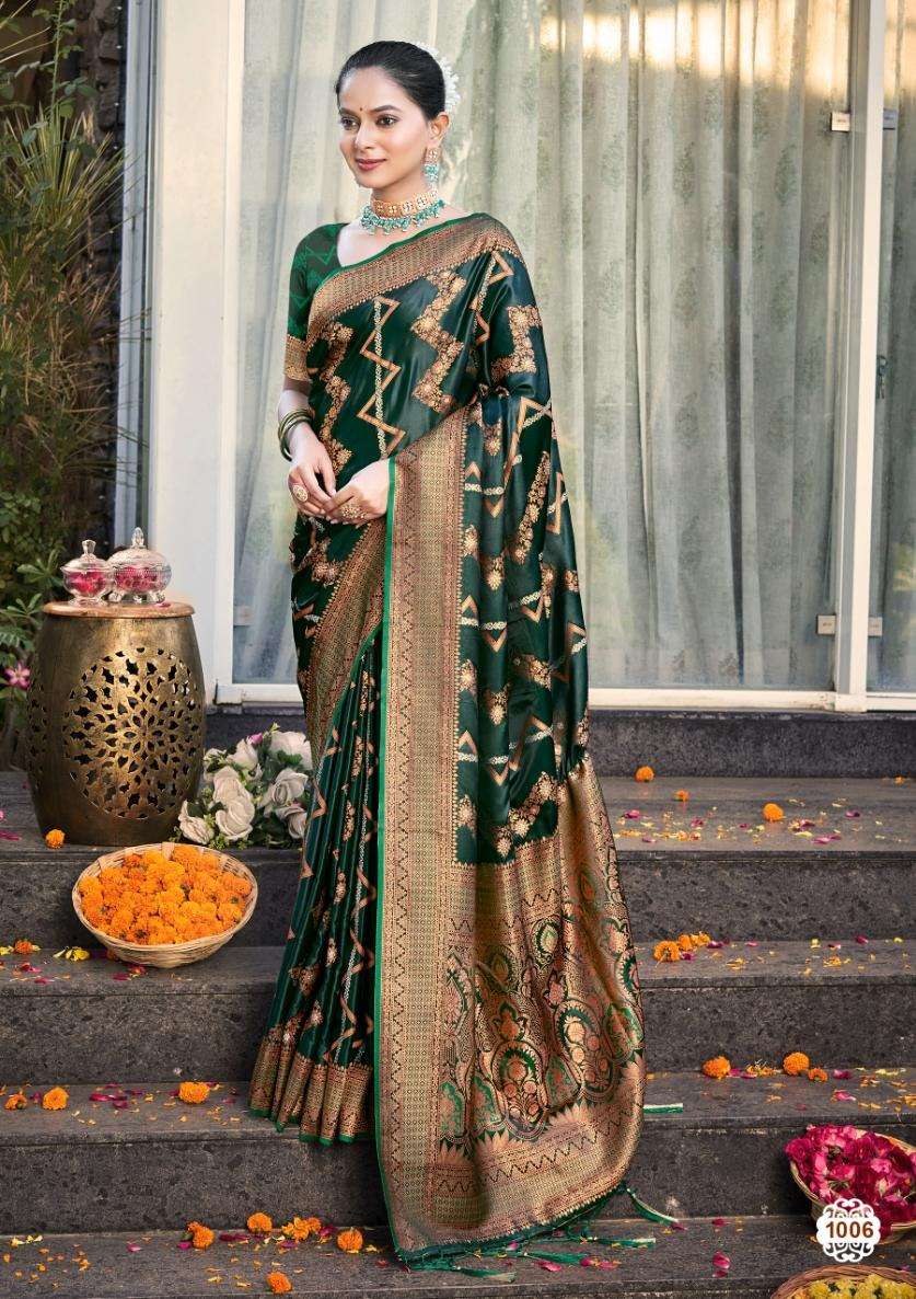 sangam prints bunawat Pavitra silk regal look saree catalog