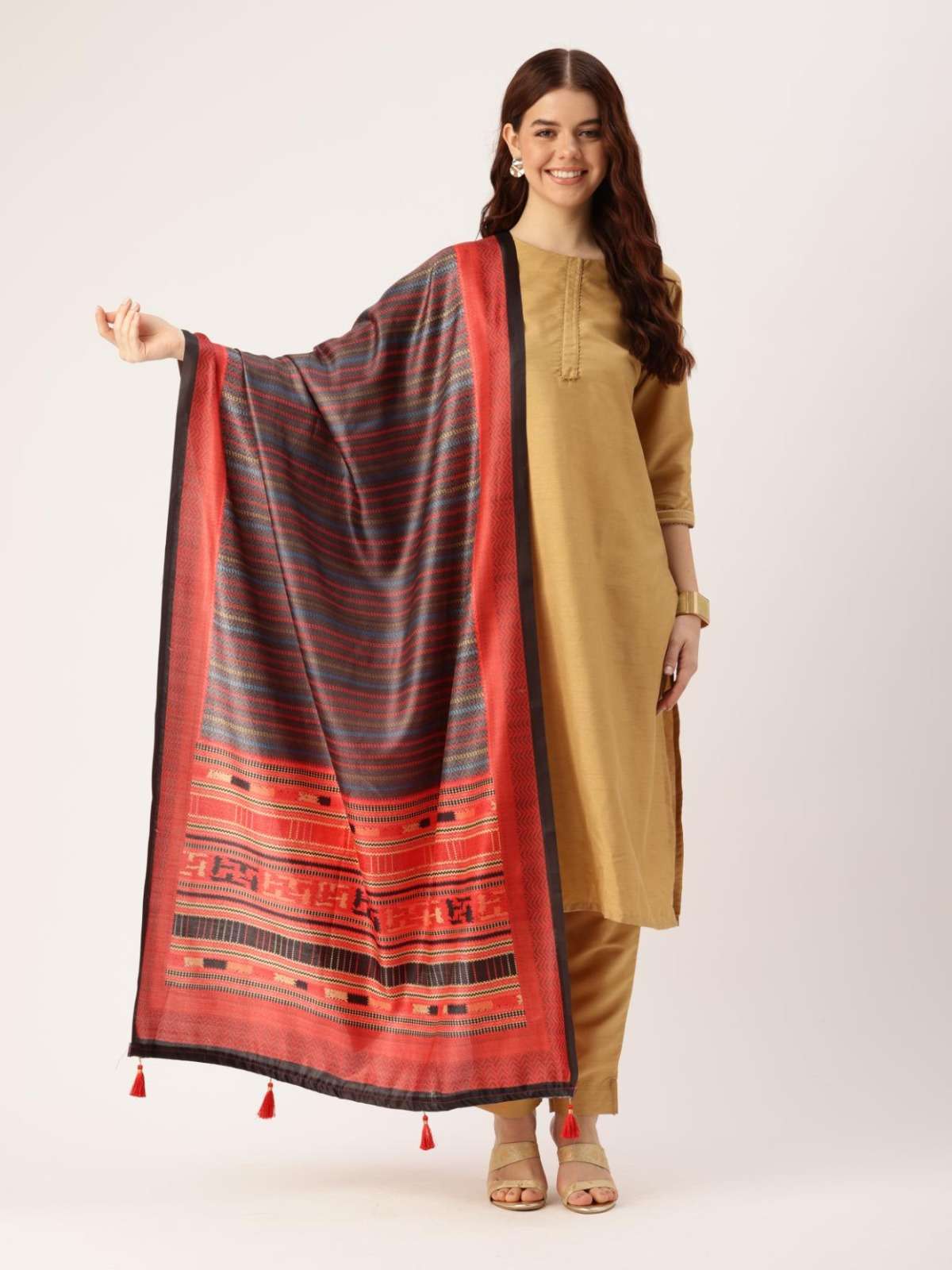 sangam prints bunawat Sangam Dupatta Vol 1 Cotton with tussle  exclusive look dupatta catalog