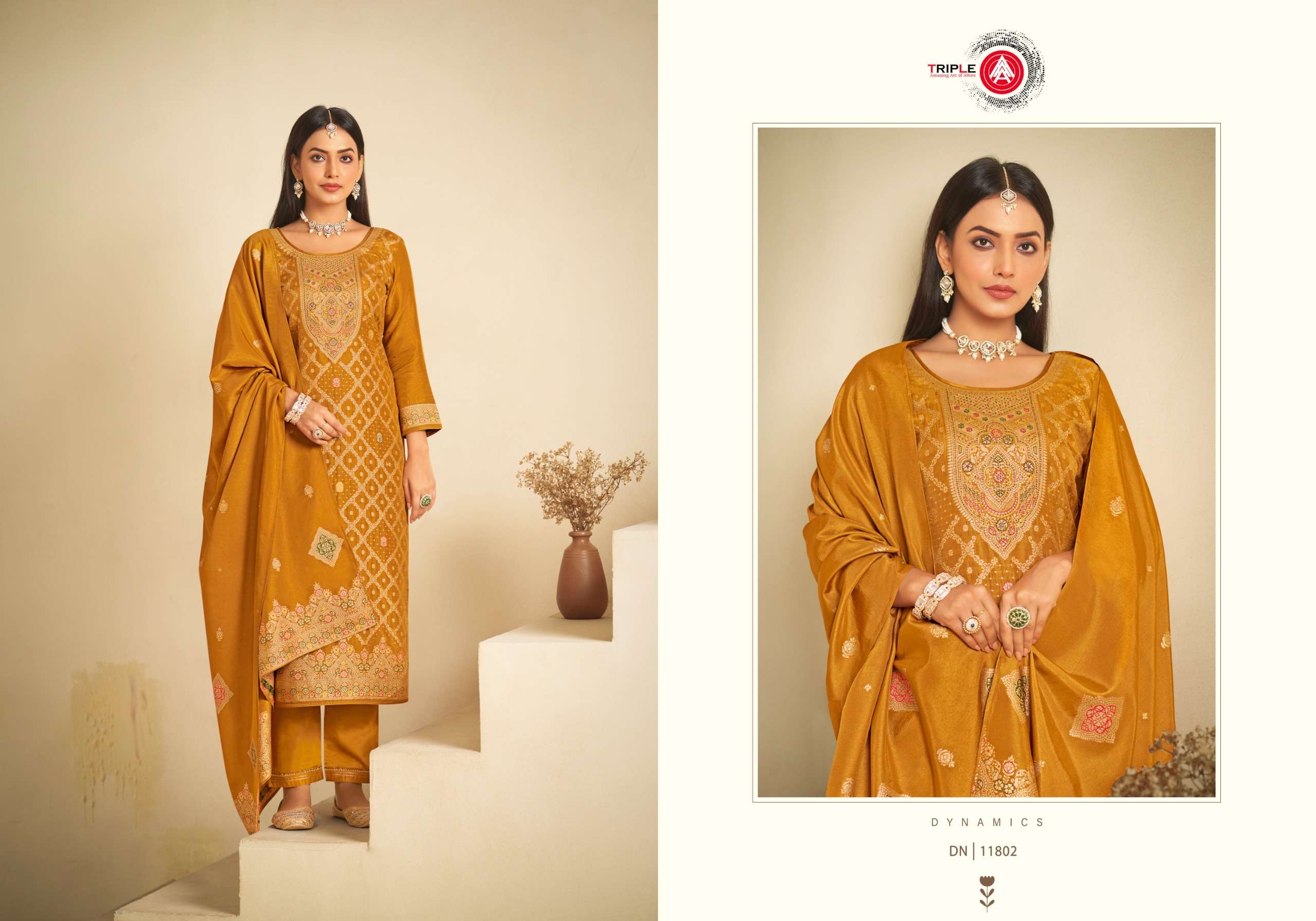 triple aaa cred viscose russion catchy look salwar suit catalog