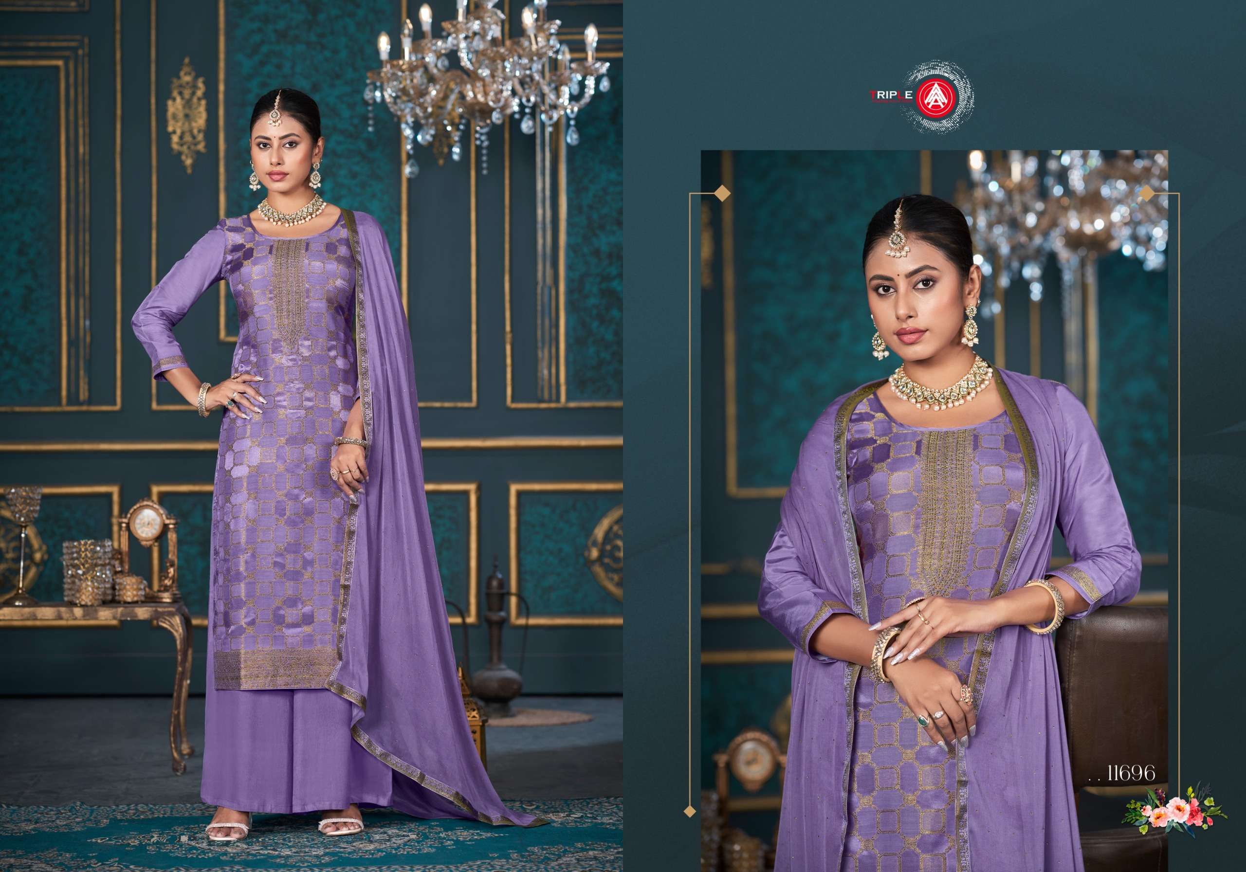 triple aaa payal edition 4 muslin exclusive look salwar suit catalog