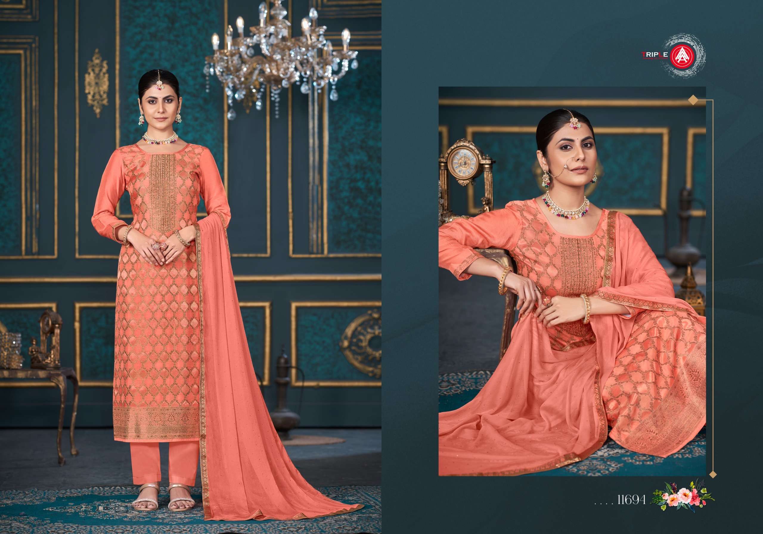 triple aaa payal edition 4 muslin exclusive look salwar suit catalog