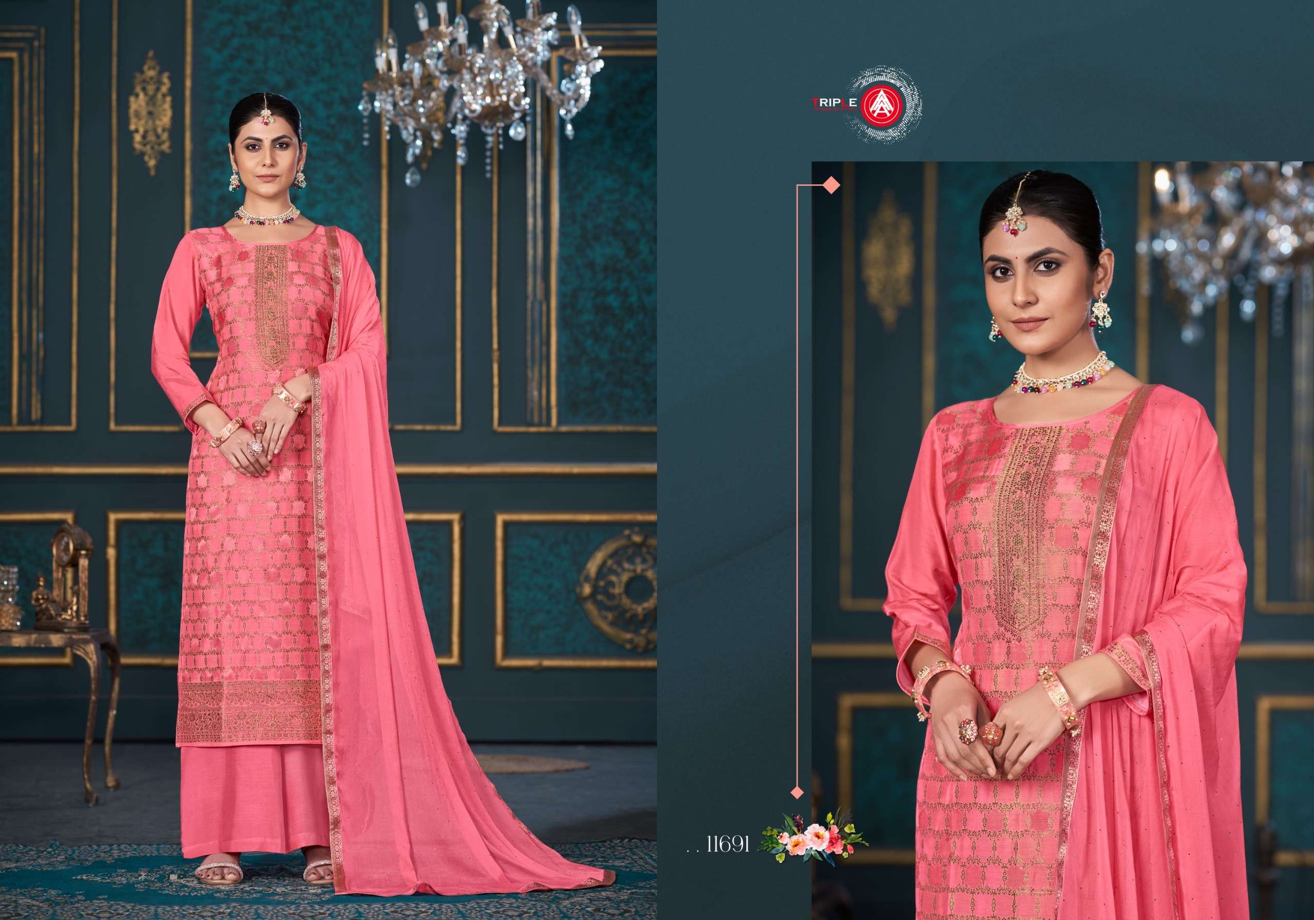 triple aaa payal edition 4 muslin exclusive look salwar suit catalog