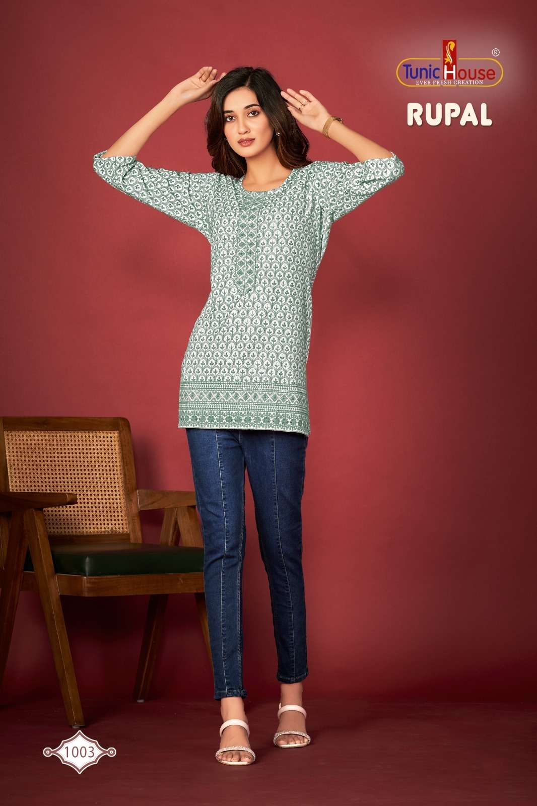 tunic house rupal chikankari viscose reyon innovative look kurti catalog