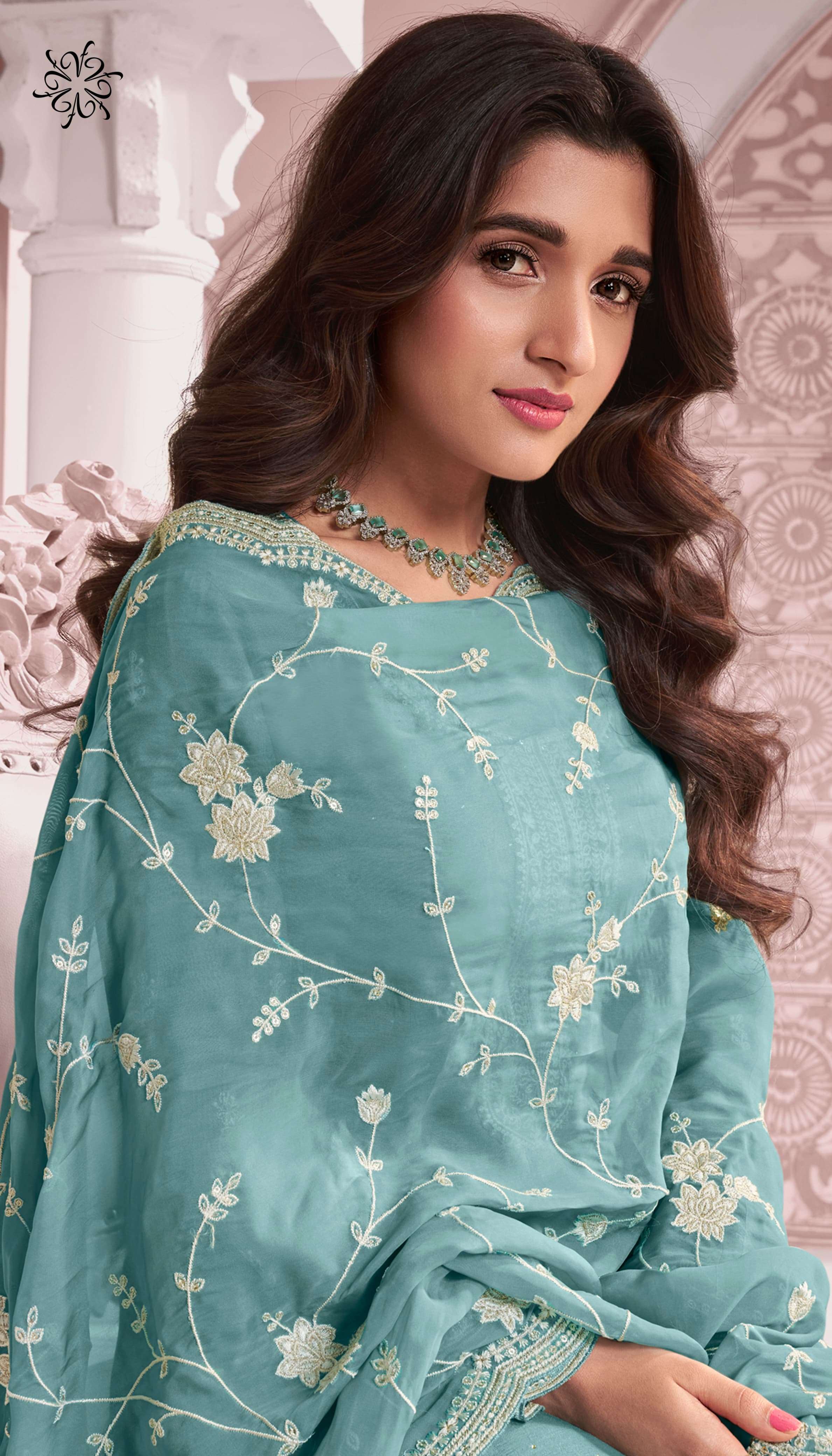 vinay fashion kuleesh kavya thread embroidered dola elegant salwar suit catalog