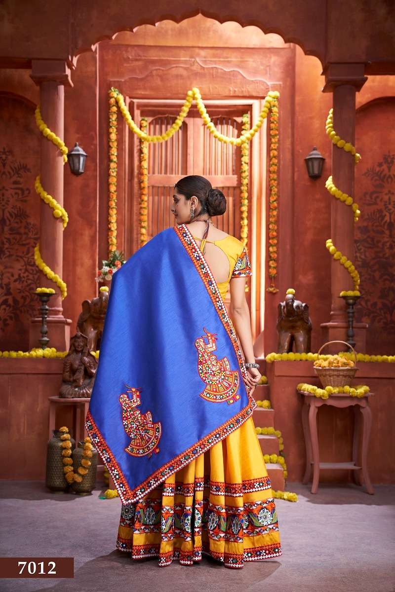 aawiya officeal 7012 Rajwadi Vol 3 art silk festive look lehenga single