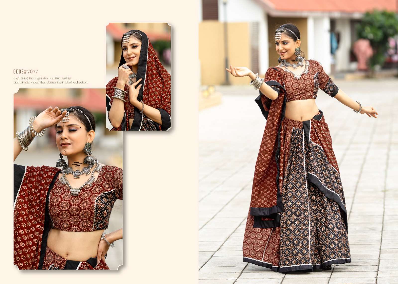 aawiya officeal Rajwadi Vol 10 cotton festive look lehenga catalog