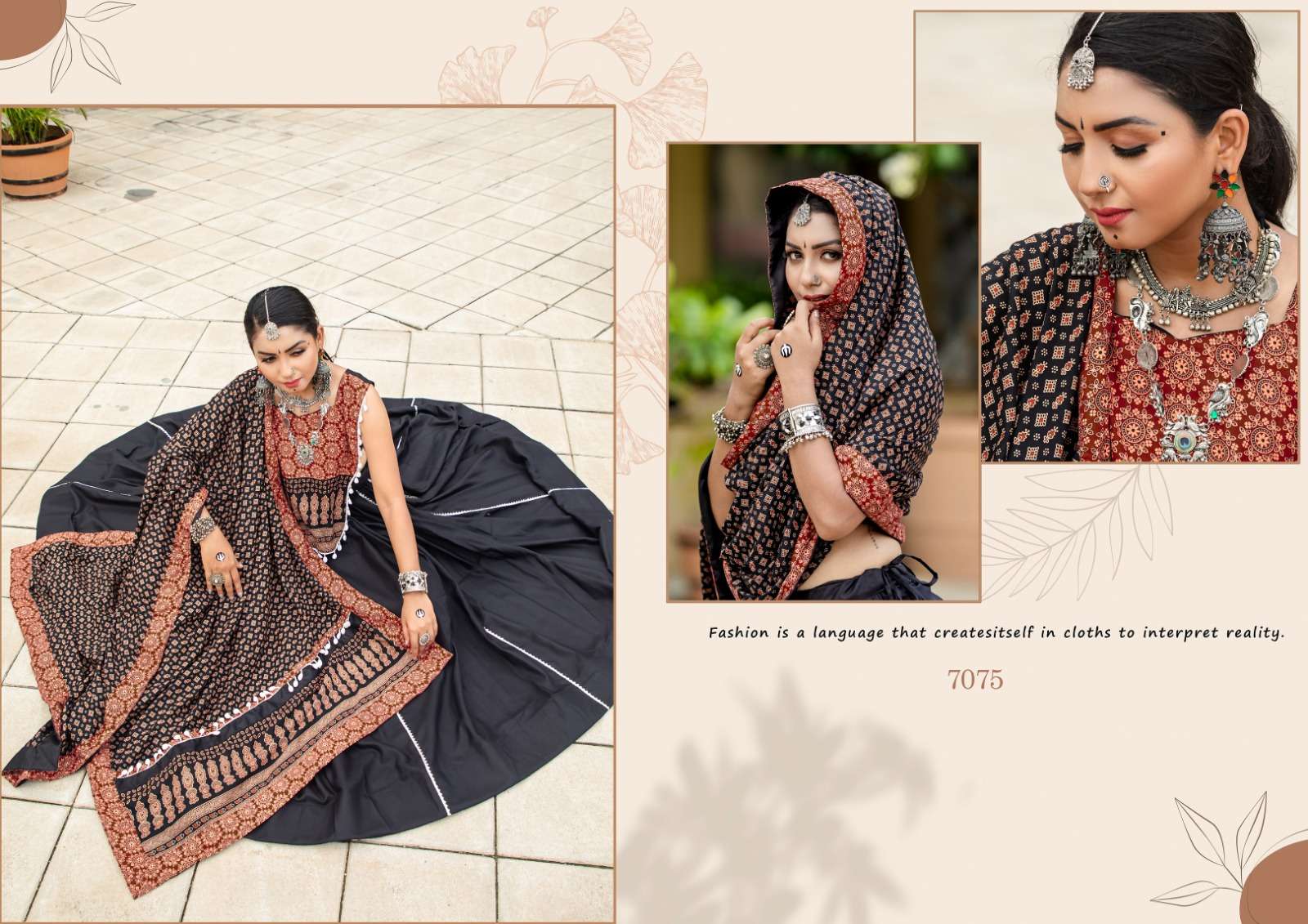 aawiya officeal Rajwadi Vol 10 cotton festive look lehenga catalog