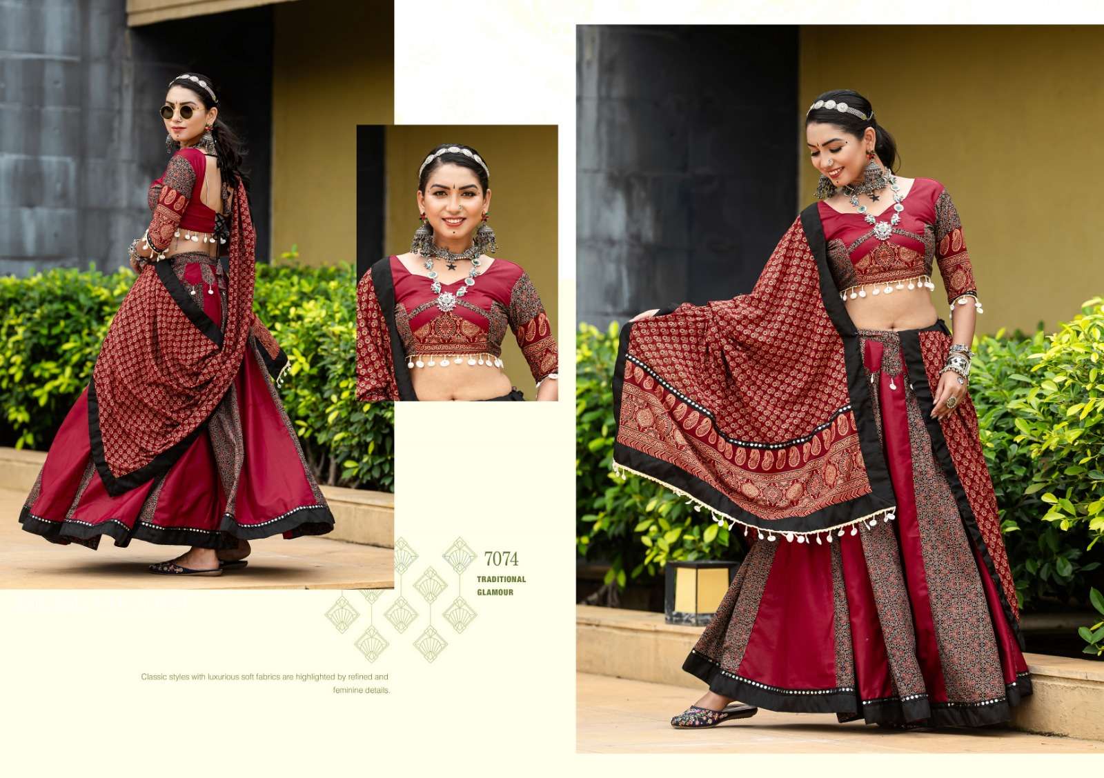 aawiya officeal Rajwadi Vol 10 cotton festive look lehenga catalog