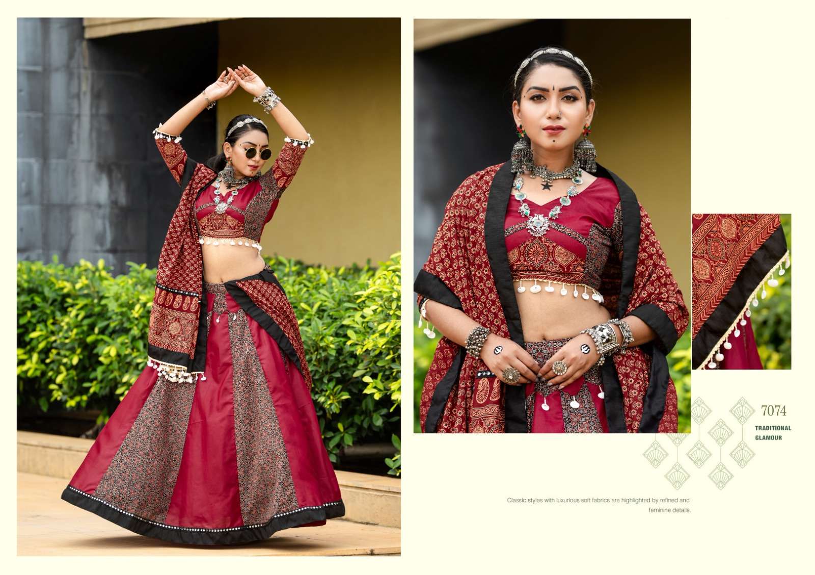 aawiya officeal Rajwadi Vol 10 cotton festive look lehenga catalog