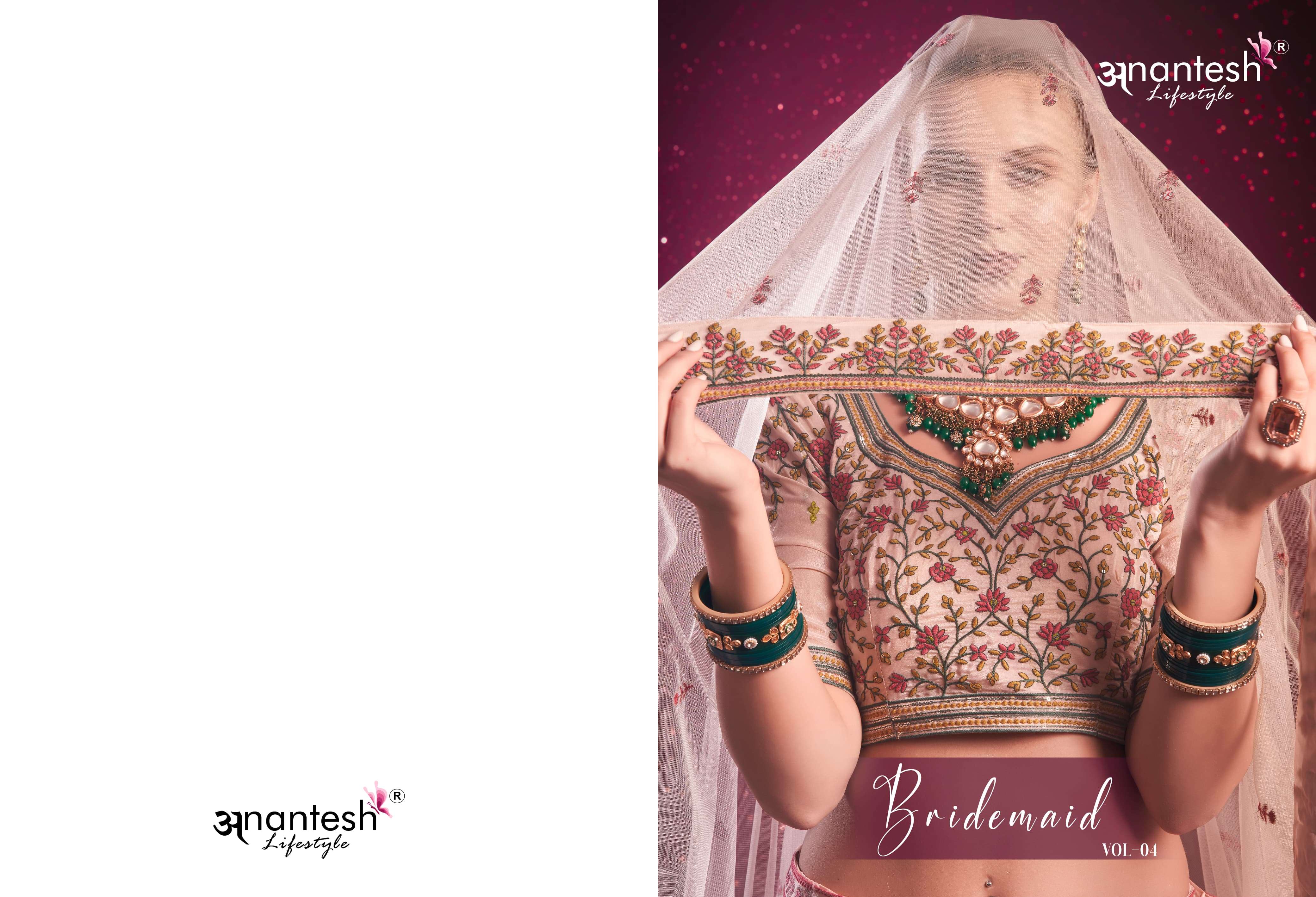 anantesh lifestyle bridesmaid vol 4 SERIES 11021 TO 11022 venilal shine silk regal look saree catalog