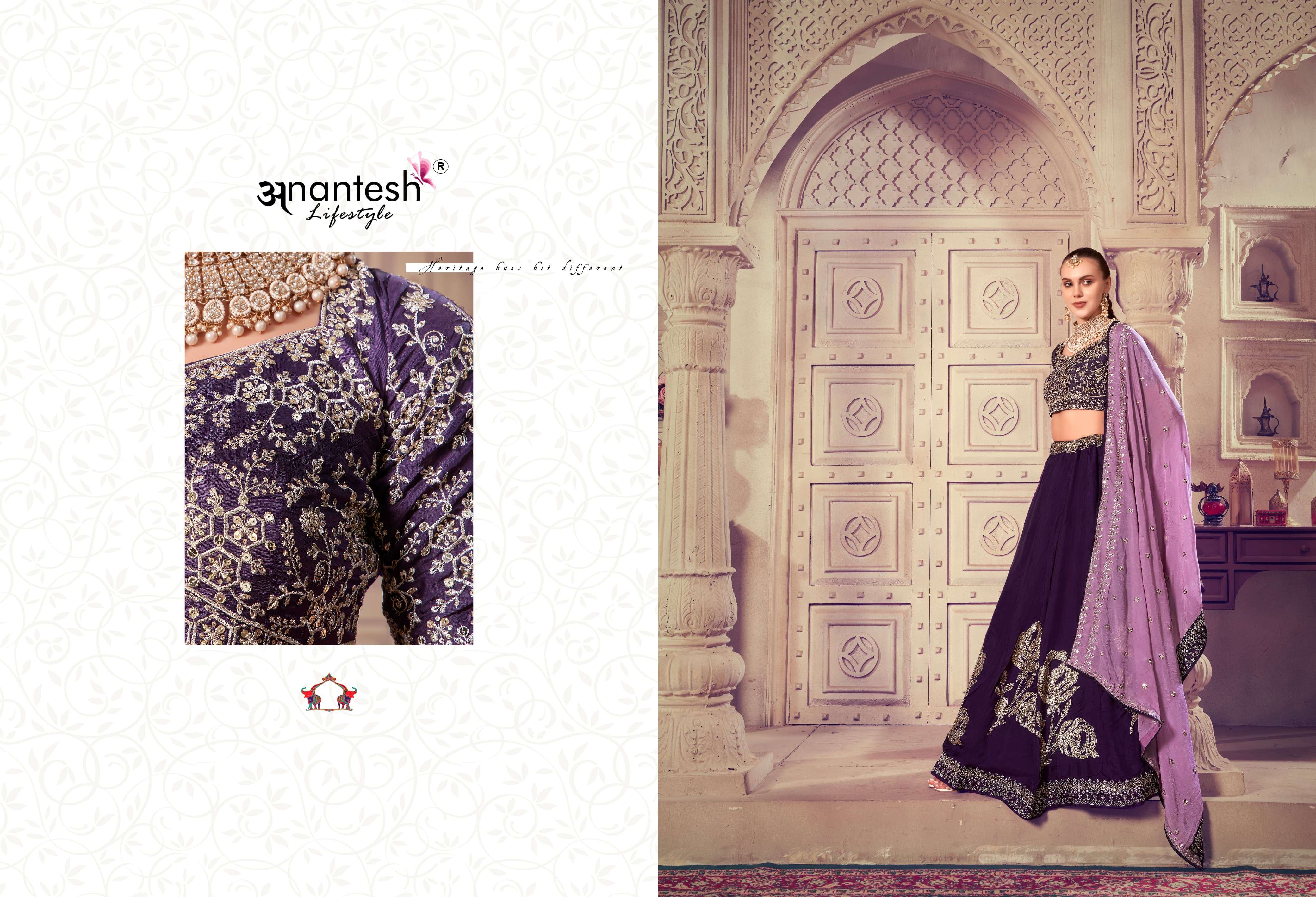 anantesh lifestyle occasion vol 8 series 50258 5029 viscose upada festive look catalog