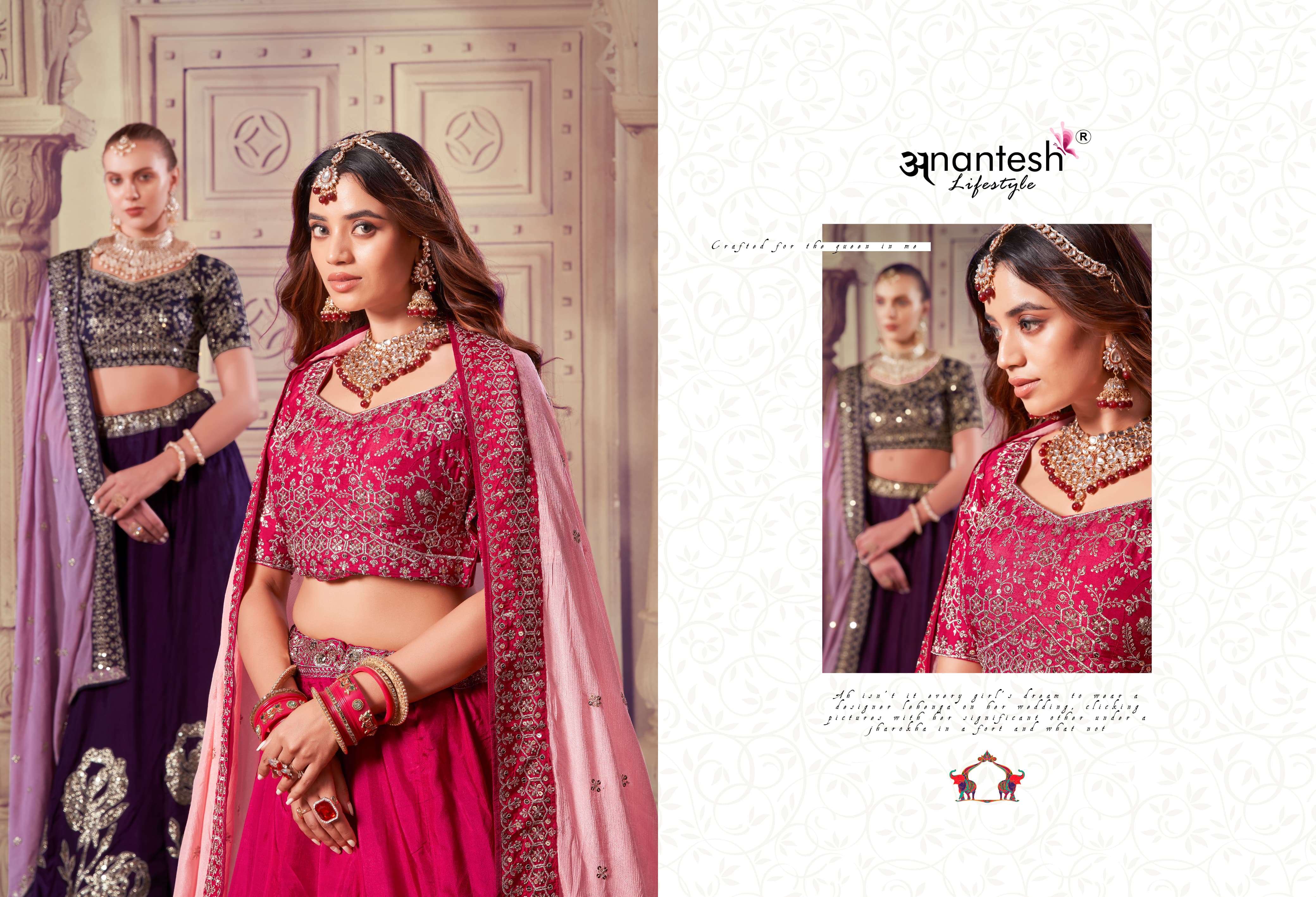 anantesh lifestyle occasion vol 8 series 50258 5029 viscose upada festive look catalog