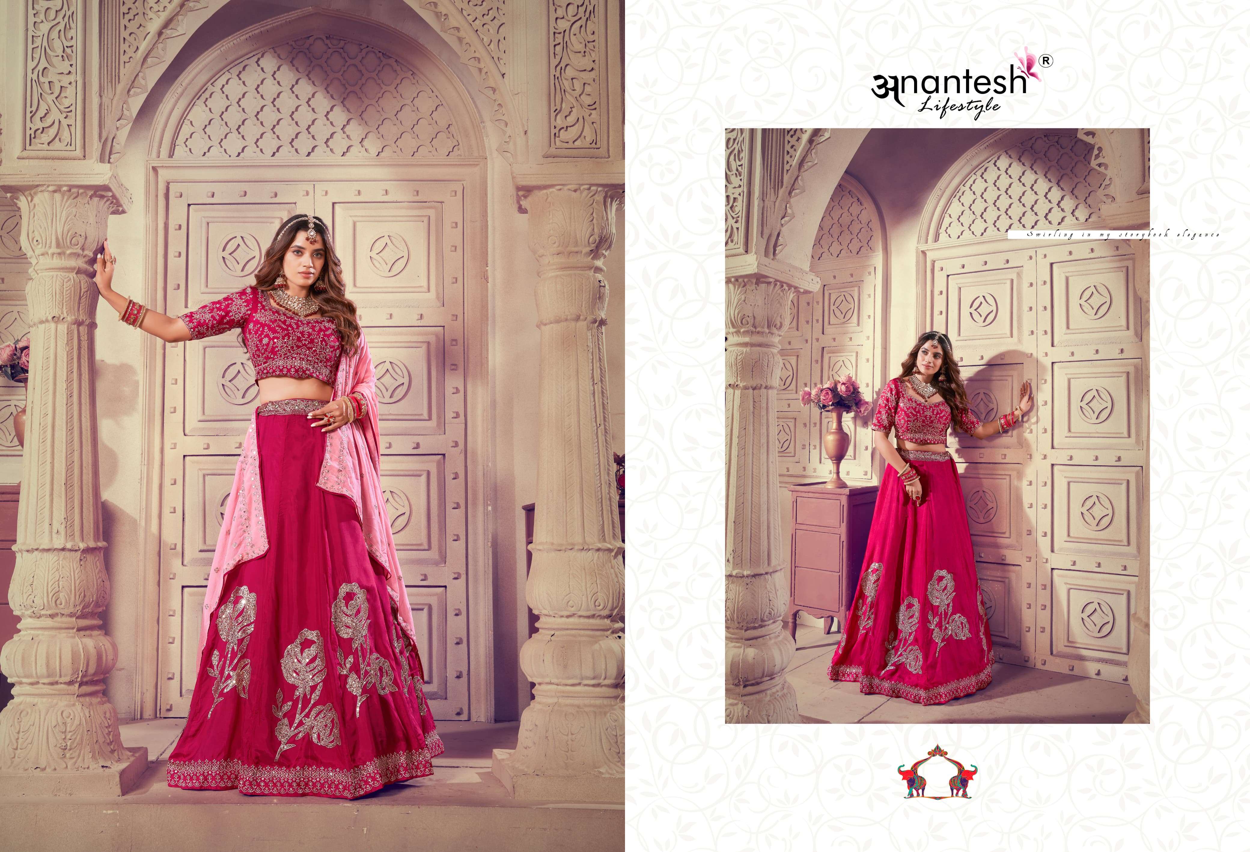 anantesh lifestyle occasion vol 8 series 50258 5029 viscose upada festive look catalog