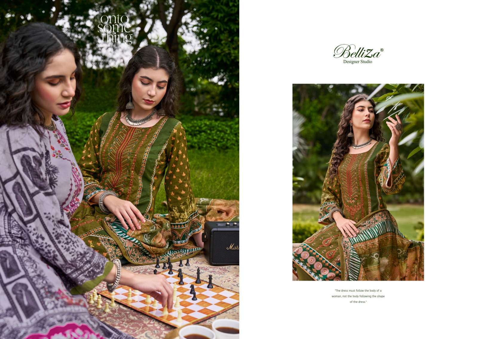 belliza designer studio bin saeed vol 5 cotton catchy look salwar suit catalog