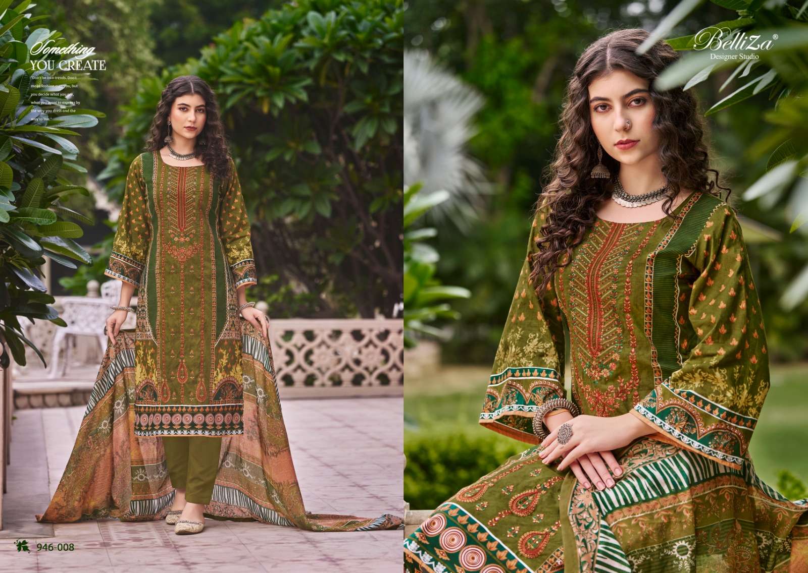 belliza designer studio bin saeed vol 5 cotton catchy look salwar suit catalog