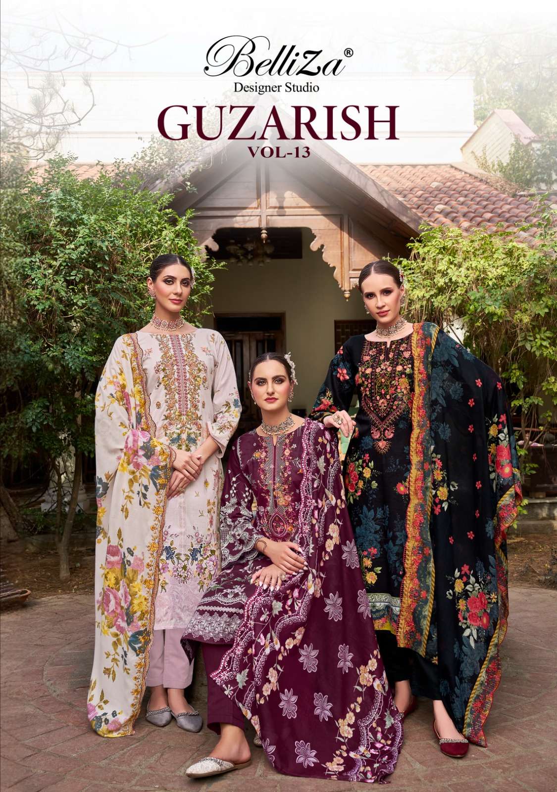 belliza designer studio guzarish vol 13 cotton catchy look salwar suit catalog