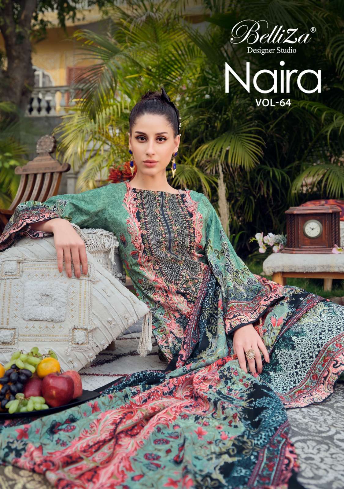 belliza designer studio naira vol 64 cotton catchy look salwar suit catalog