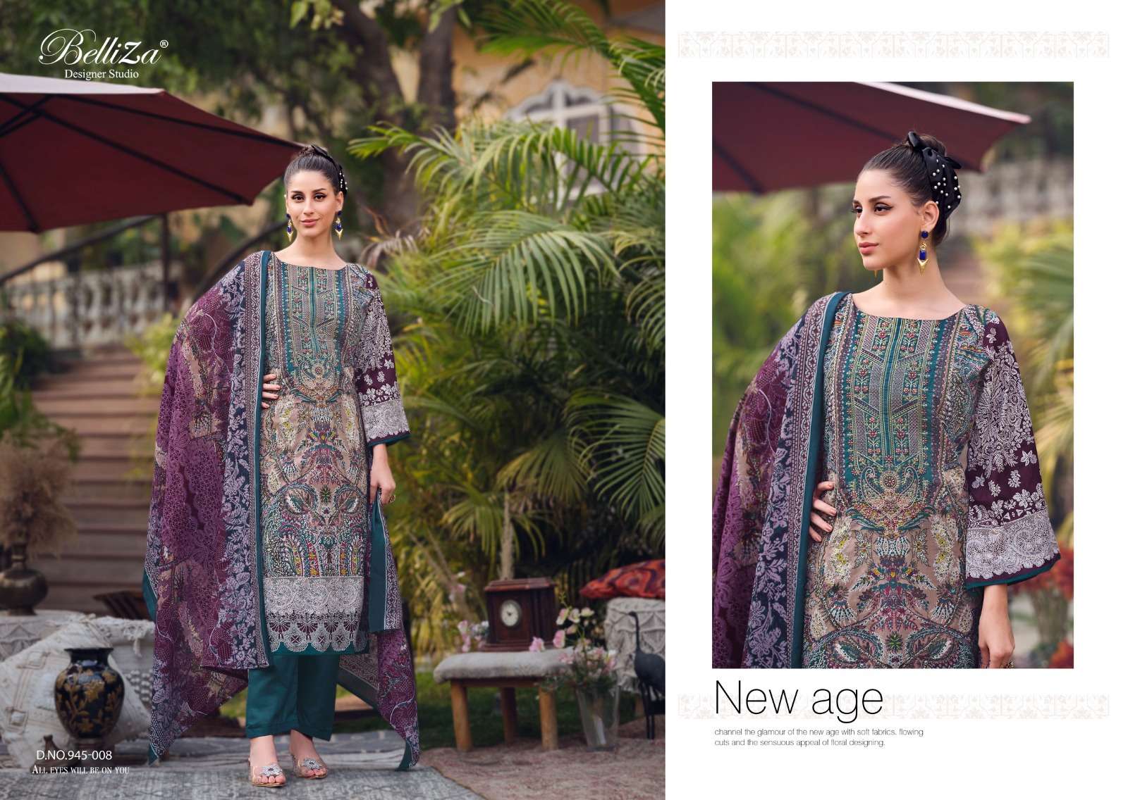 belliza designer studio naira vol 64 cotton catchy look salwar suit catalog