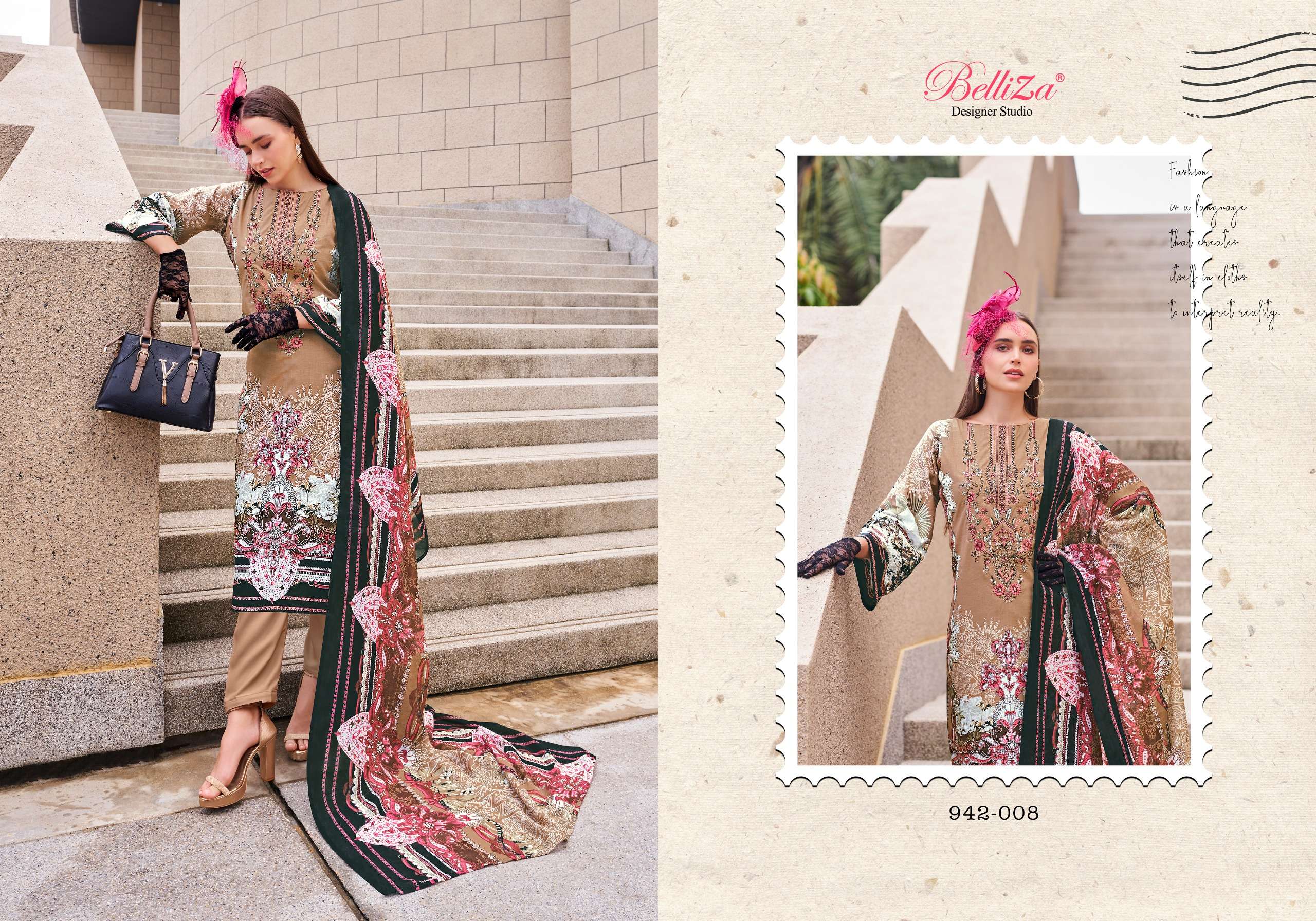 belliza designer studio naira vol 65 cotton catchy look salwar suit catalog