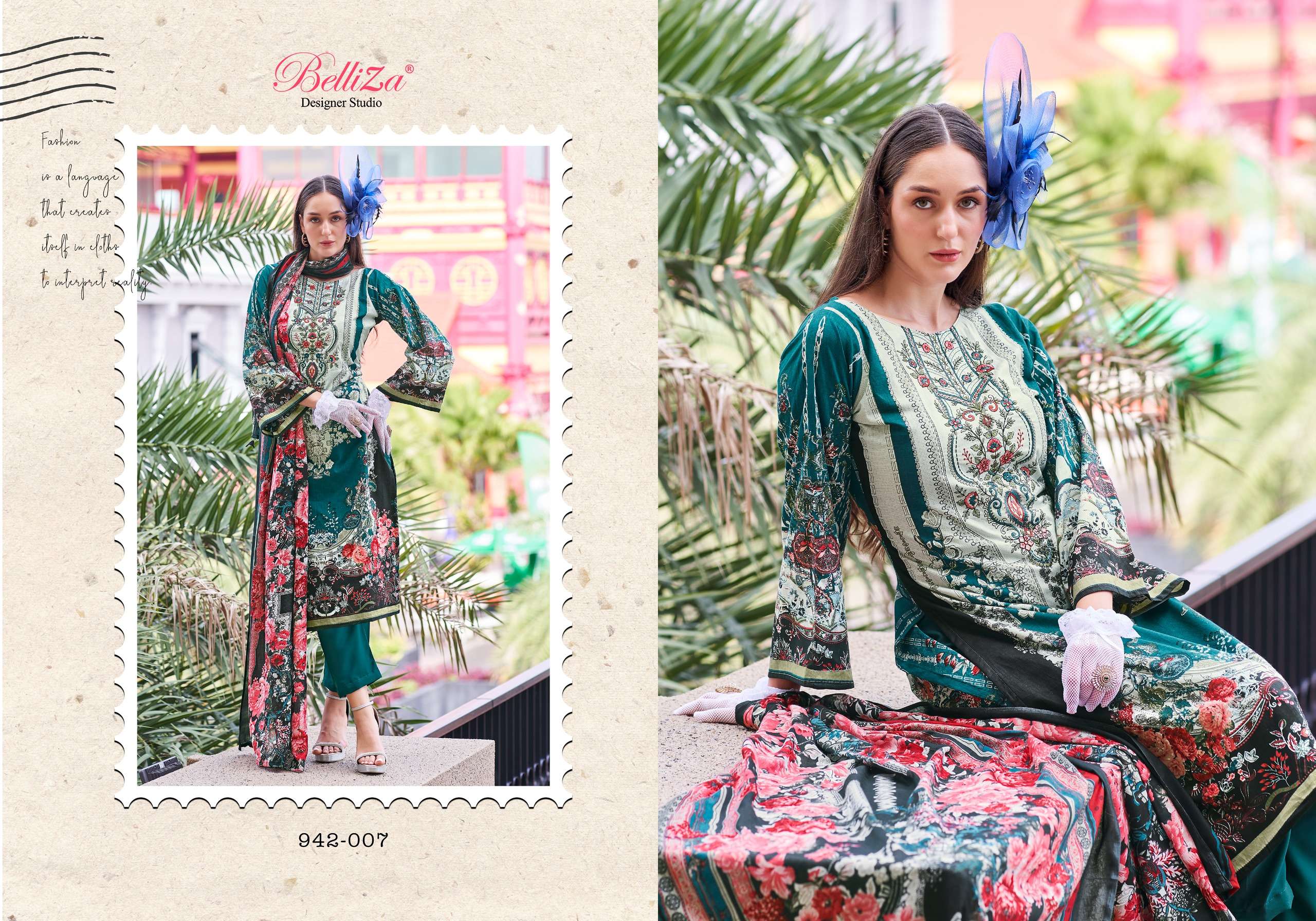 belliza designer studio naira vol 65 cotton catchy look salwar suit catalog