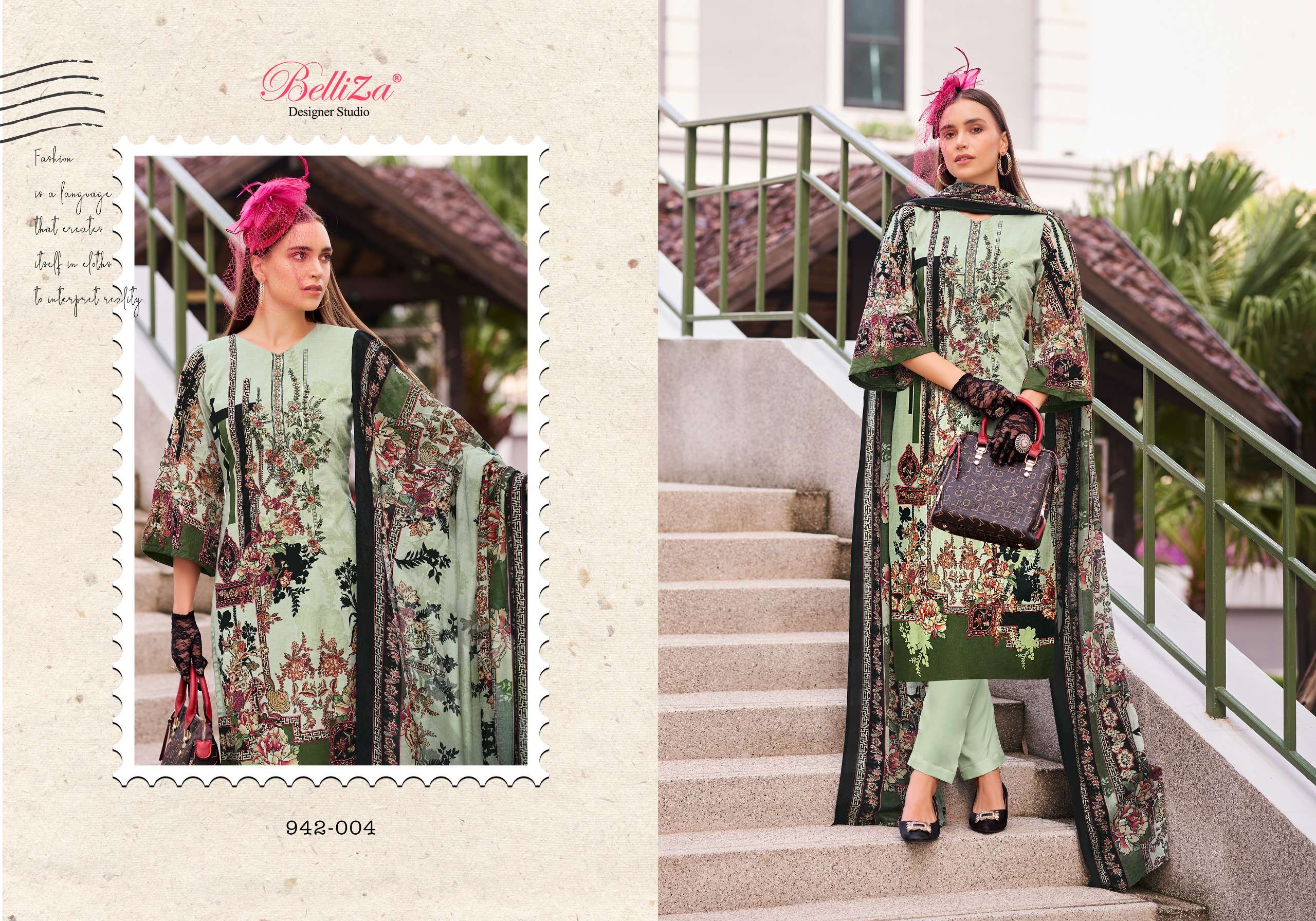 belliza designer studio naira vol 65 cotton catchy look salwar suit catalog