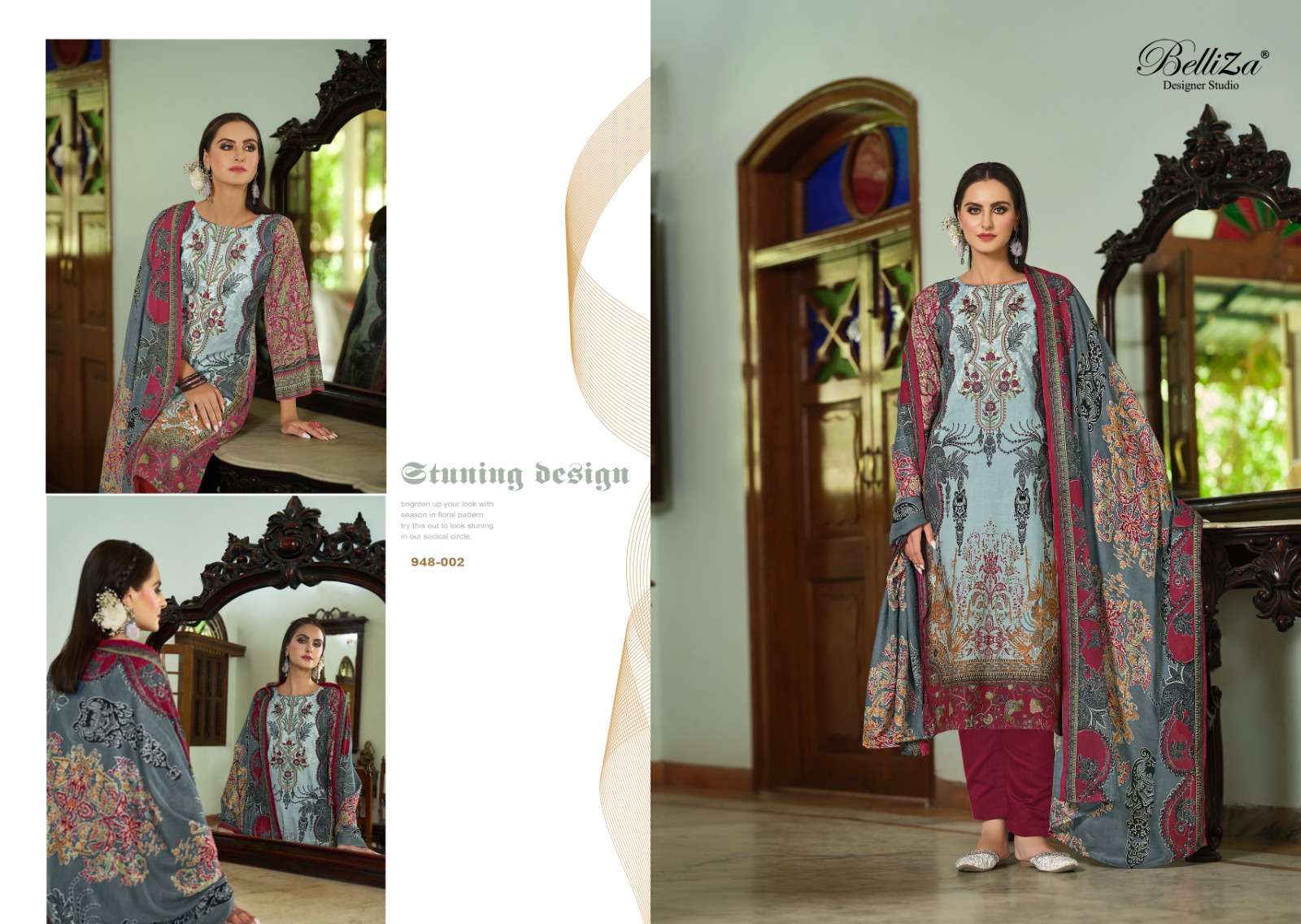 belliza designer studio naira vol 66 cotton catchy look salwar suit catalog