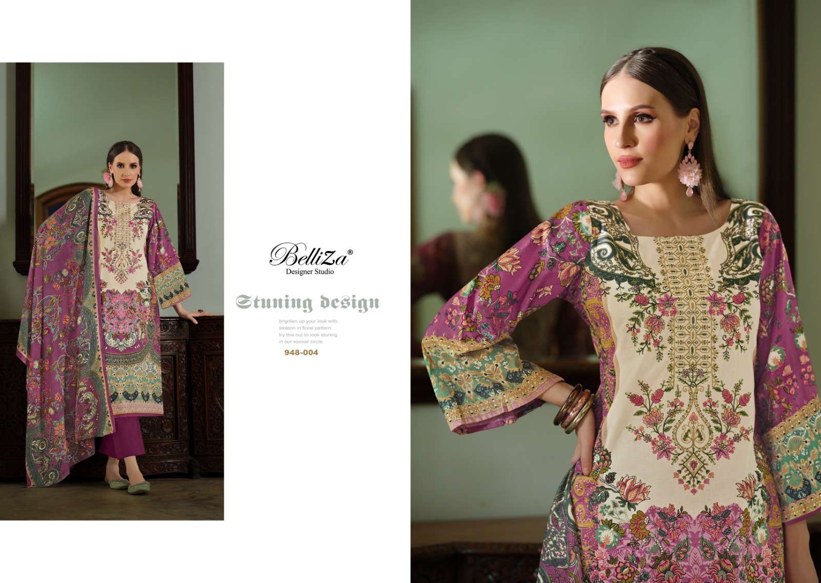 belliza designer studio naira vol 66 cotton catchy look salwar suit catalog