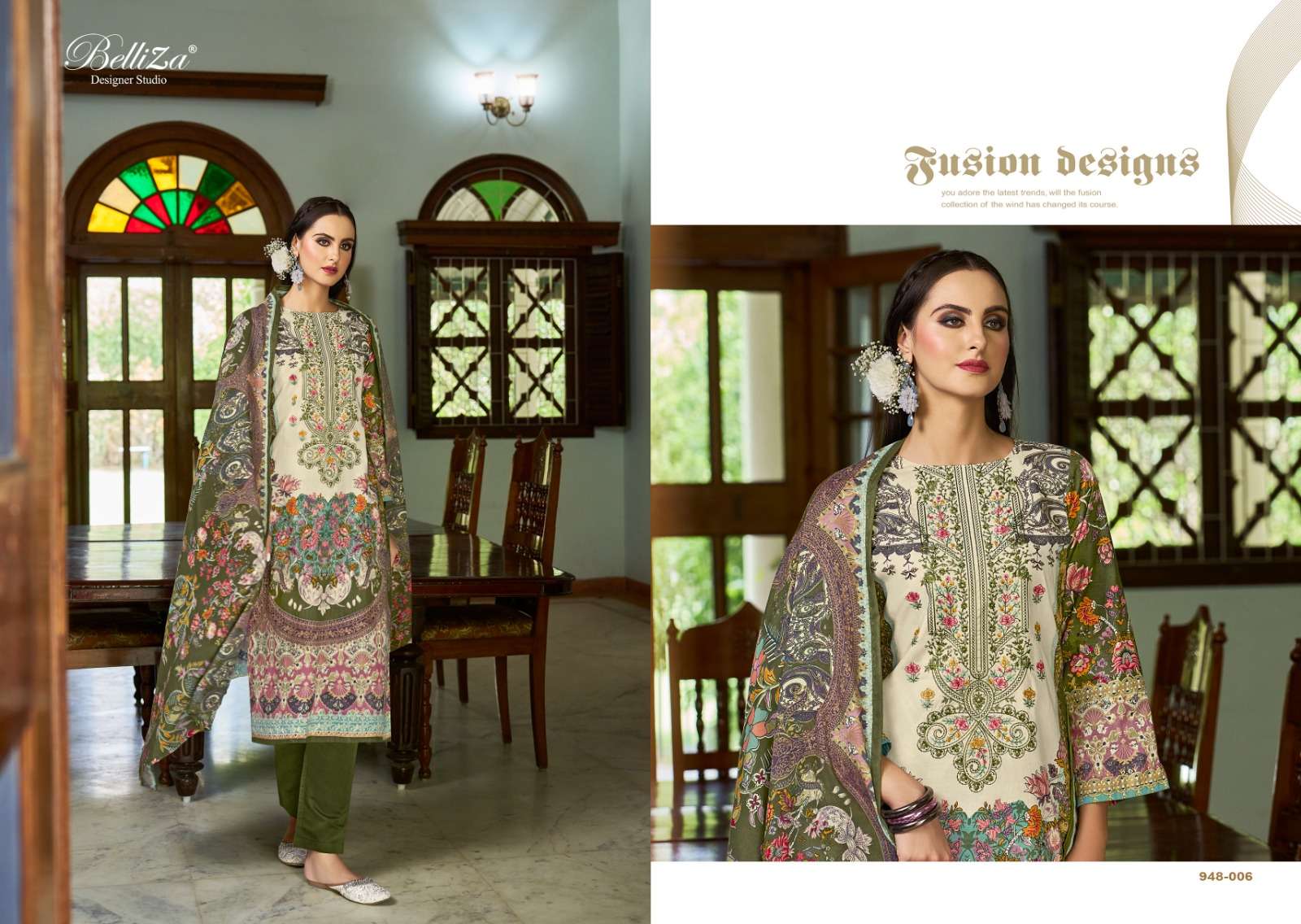 belliza designer studio naira vol 66 cotton catchy look salwar suit catalog