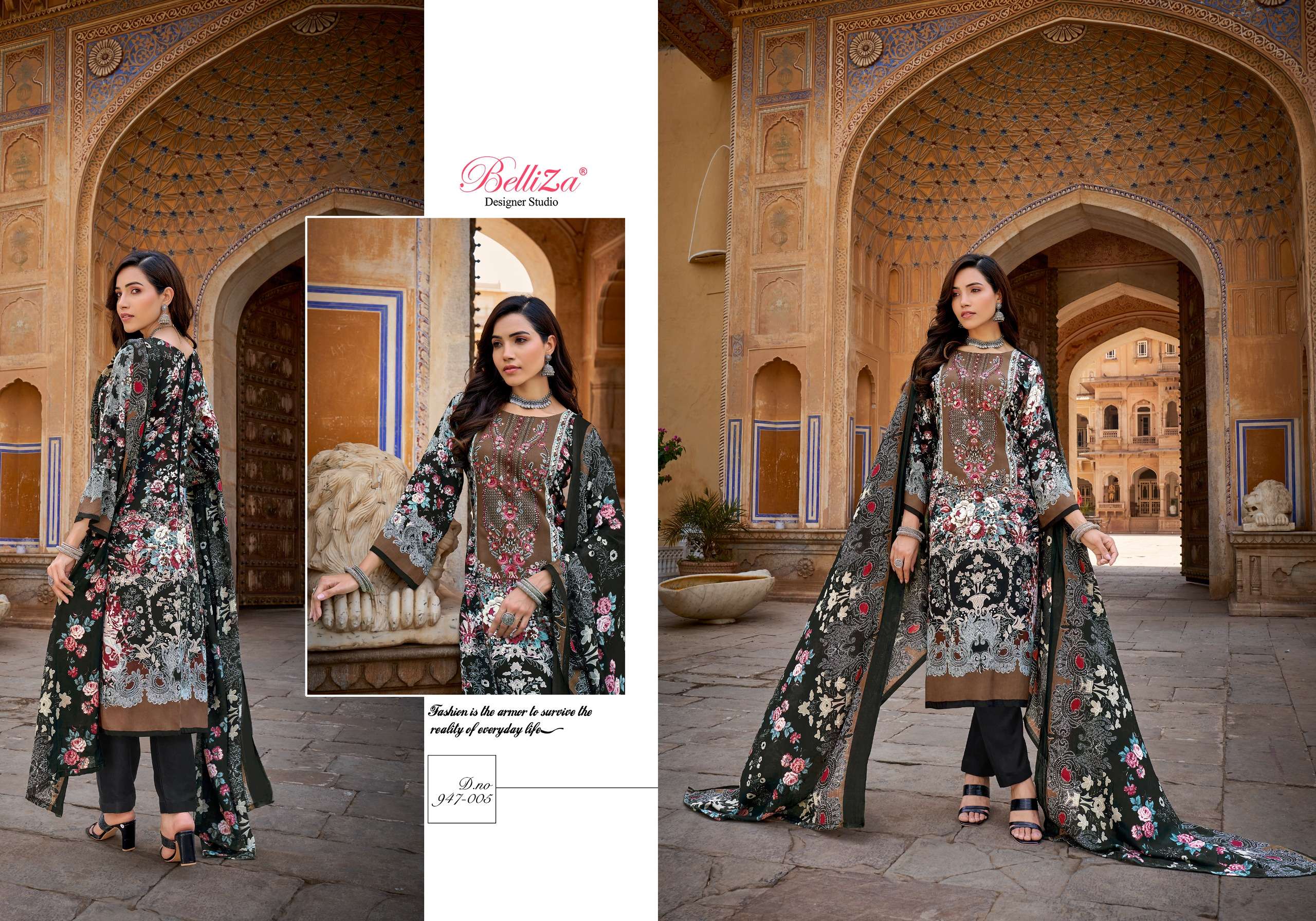 belliza designer studio riwayat reloded viscose rayon exclusive print salwar suit catalog