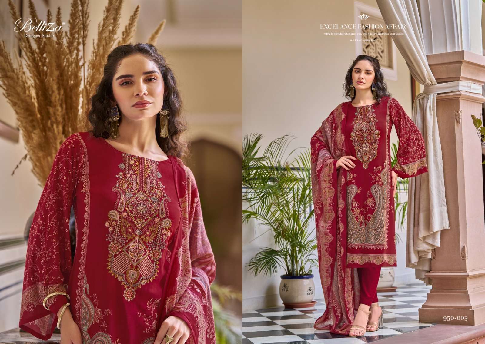 belliza designer studio riwayat vol 2 viscose rayon beautiful print salwar suit catalog