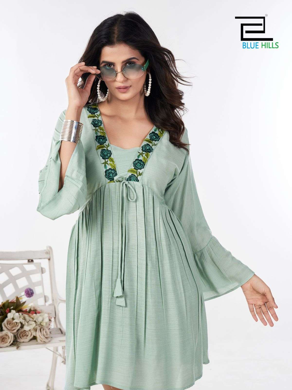 blue hills paris rayon new and modern look tops catalog