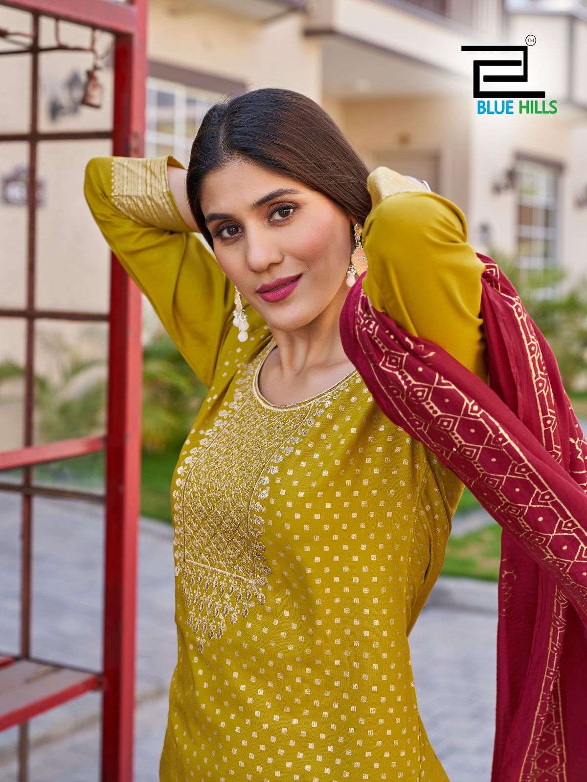 bluehills Royal Touch Vol 10 NX rayon attrective look kurti pant with dupatta catalog