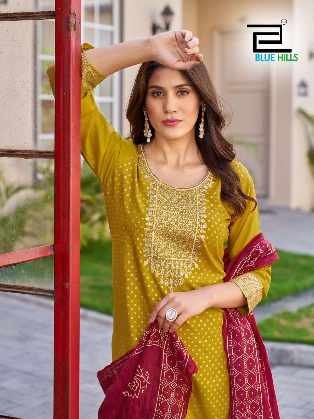 bluehills Royal Touch Vol 10 NX rayon attrective look kurti pant with dupatta catalog