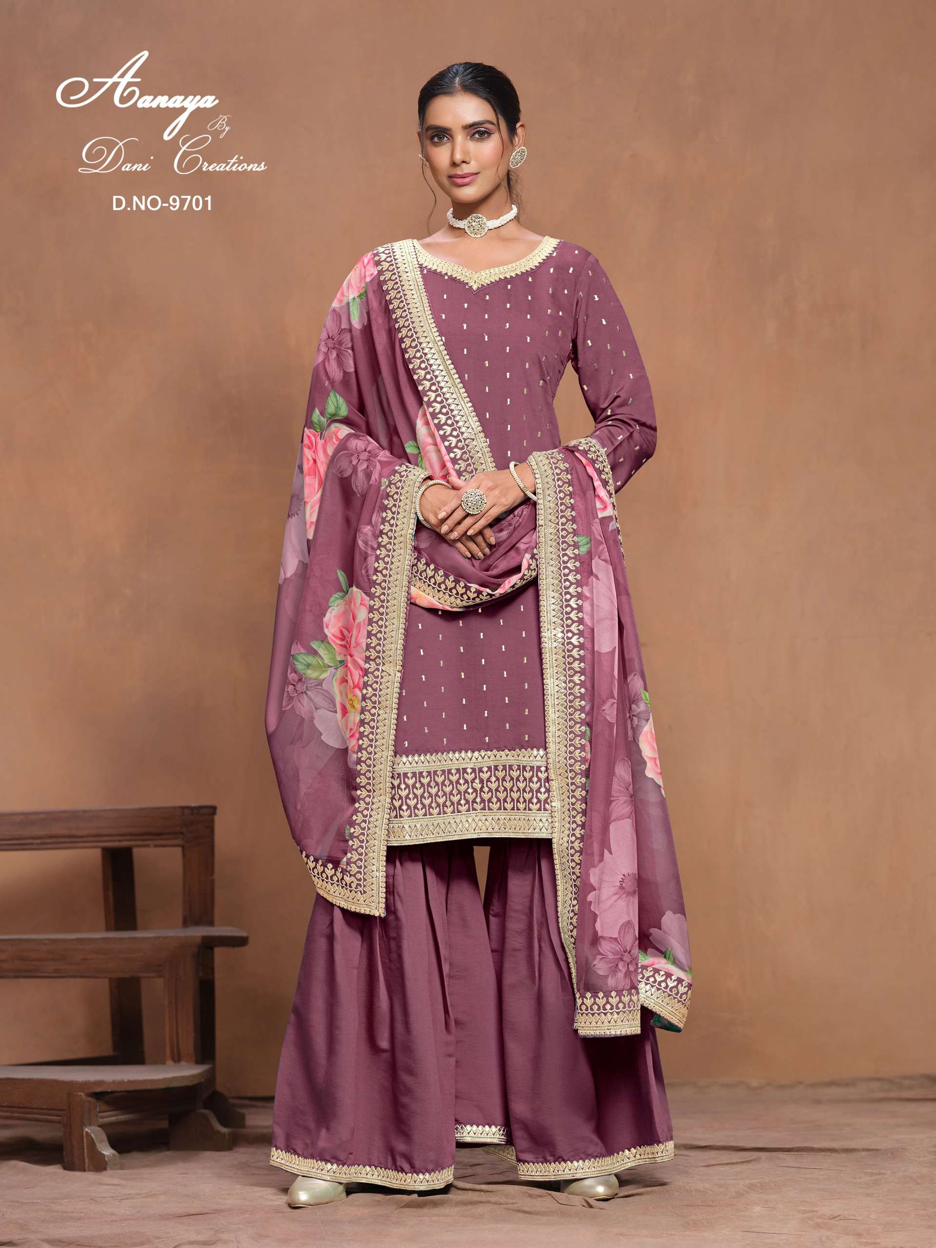 dani aanaya vol 197 roman silk innovative look salwar suit catalog