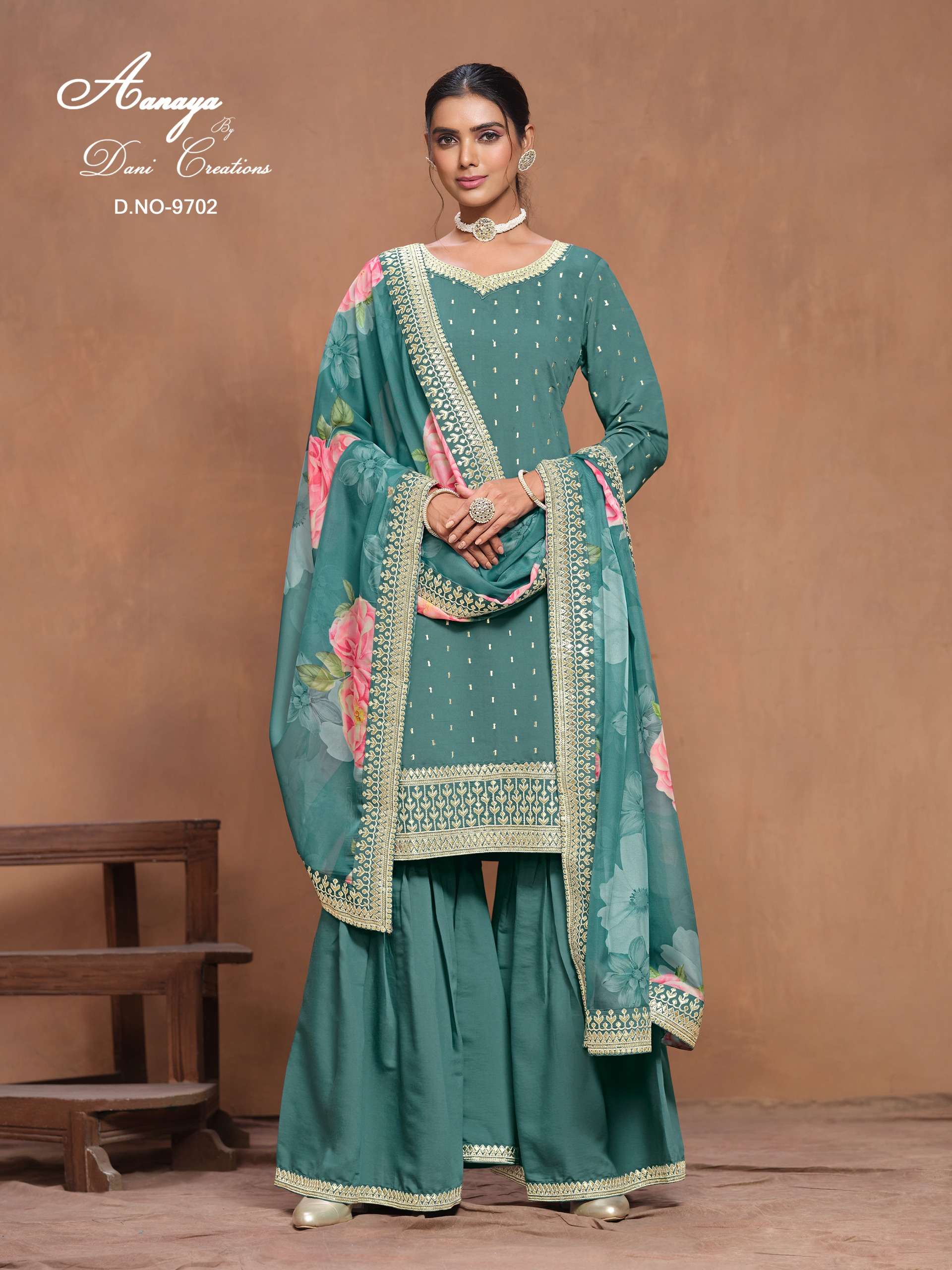 dani aanaya vol 197 roman silk innovative look salwar suit catalog