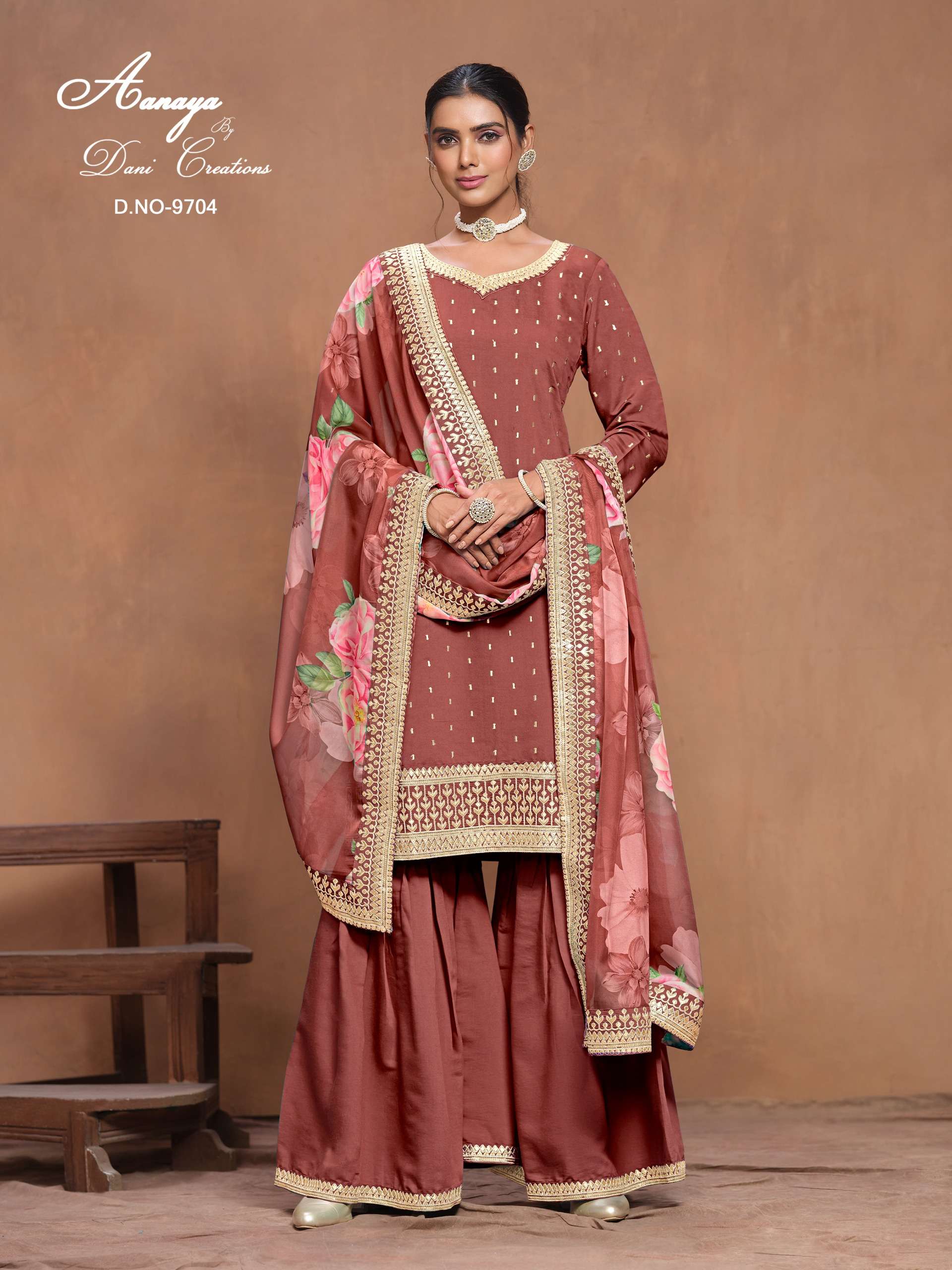 dani aanaya vol 197 roman silk innovative look salwar suit catalog