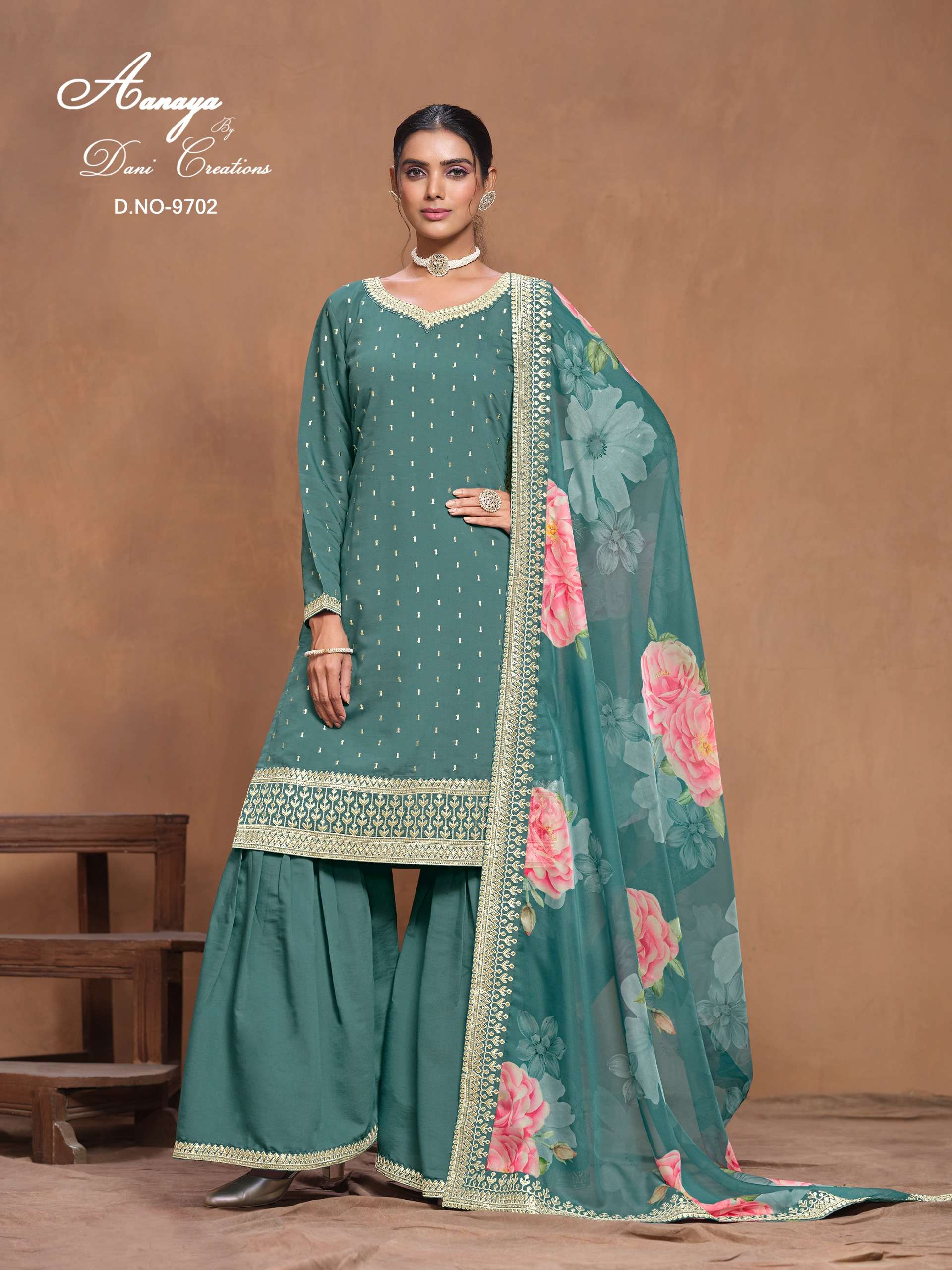 dani aanaya vol 197 roman silk innovative look salwar suit catalog