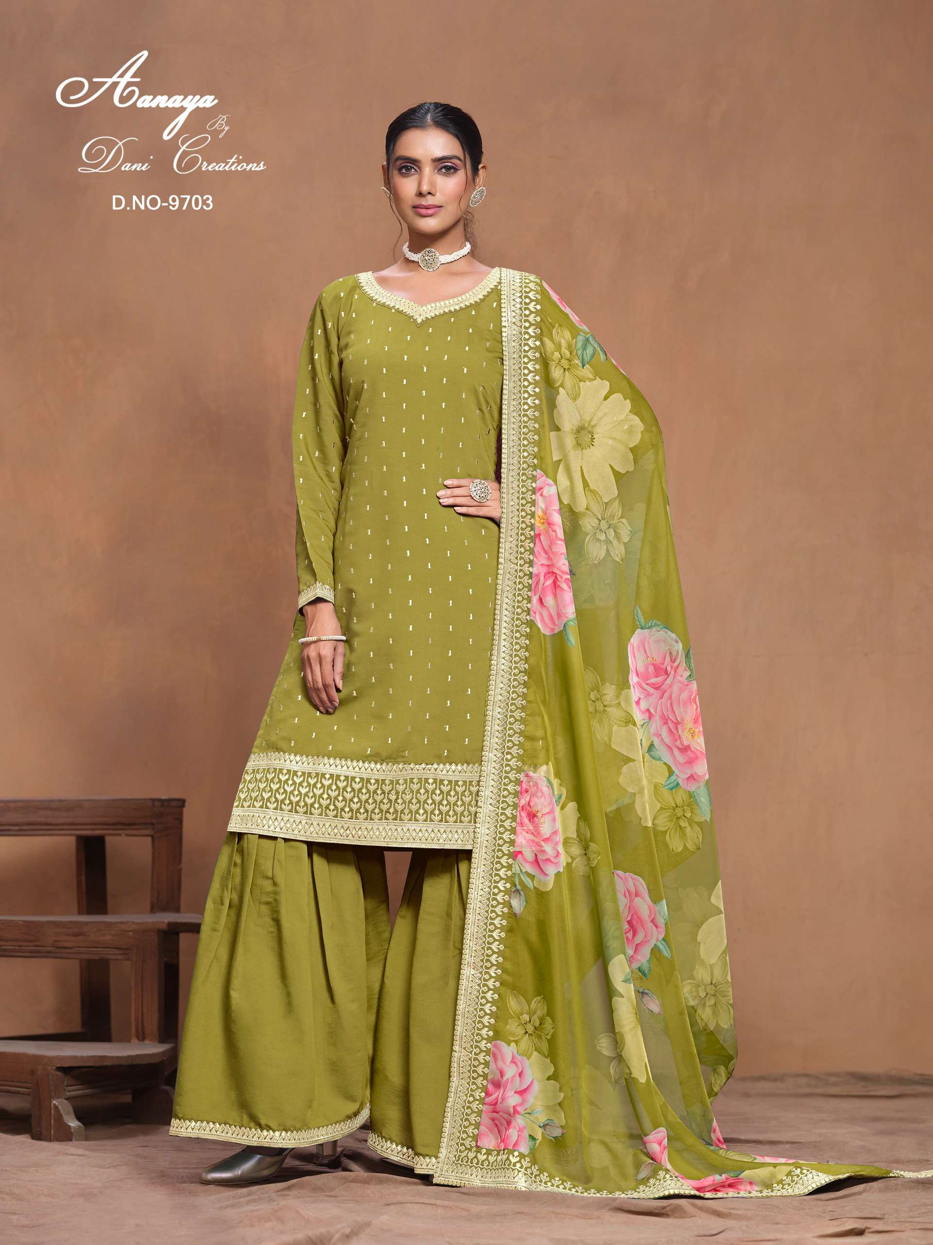 dani aanaya vol 197 roman silk innovative look salwar suit catalog