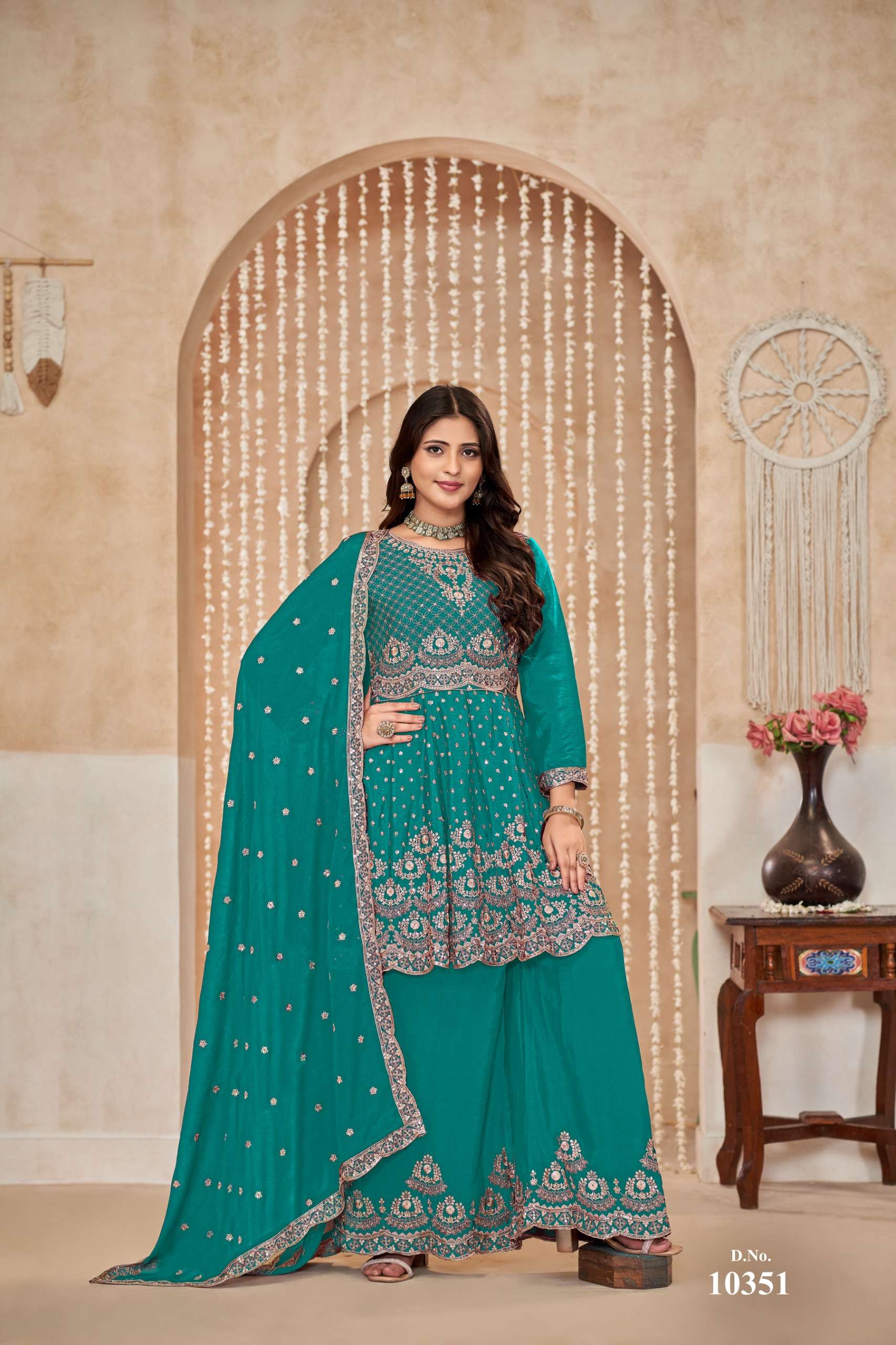 dani anjubaa vol 35 chinnon innovative look salwar suit catalog