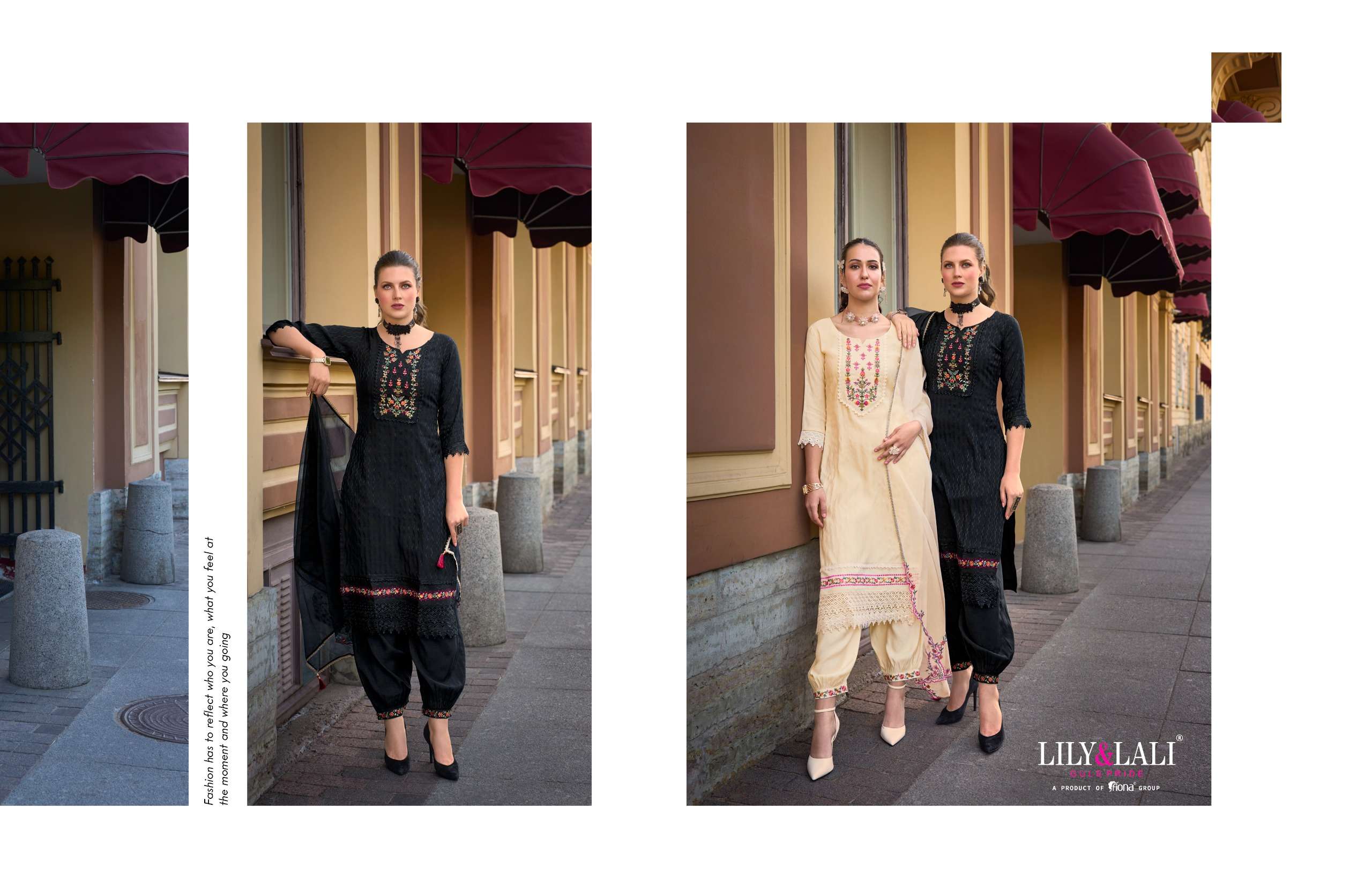 lily and lali mehwish jacquard new nad modern look top bottm with dupatta catalog