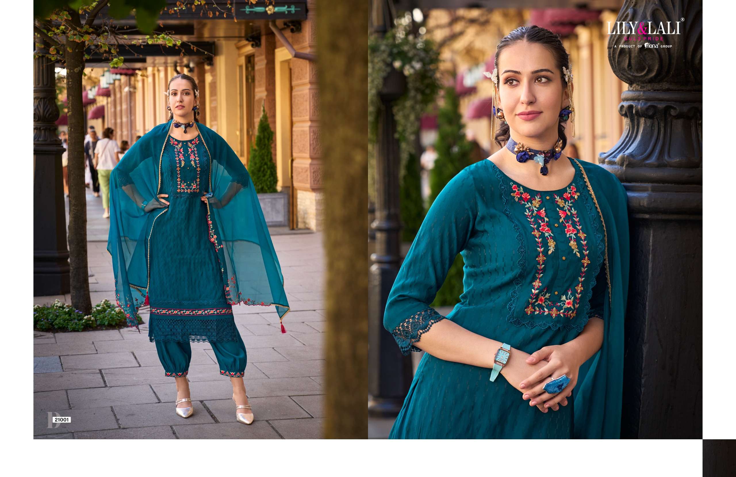 lily and lali mehwish jacquard new nad modern look top bottm with dupatta catalog