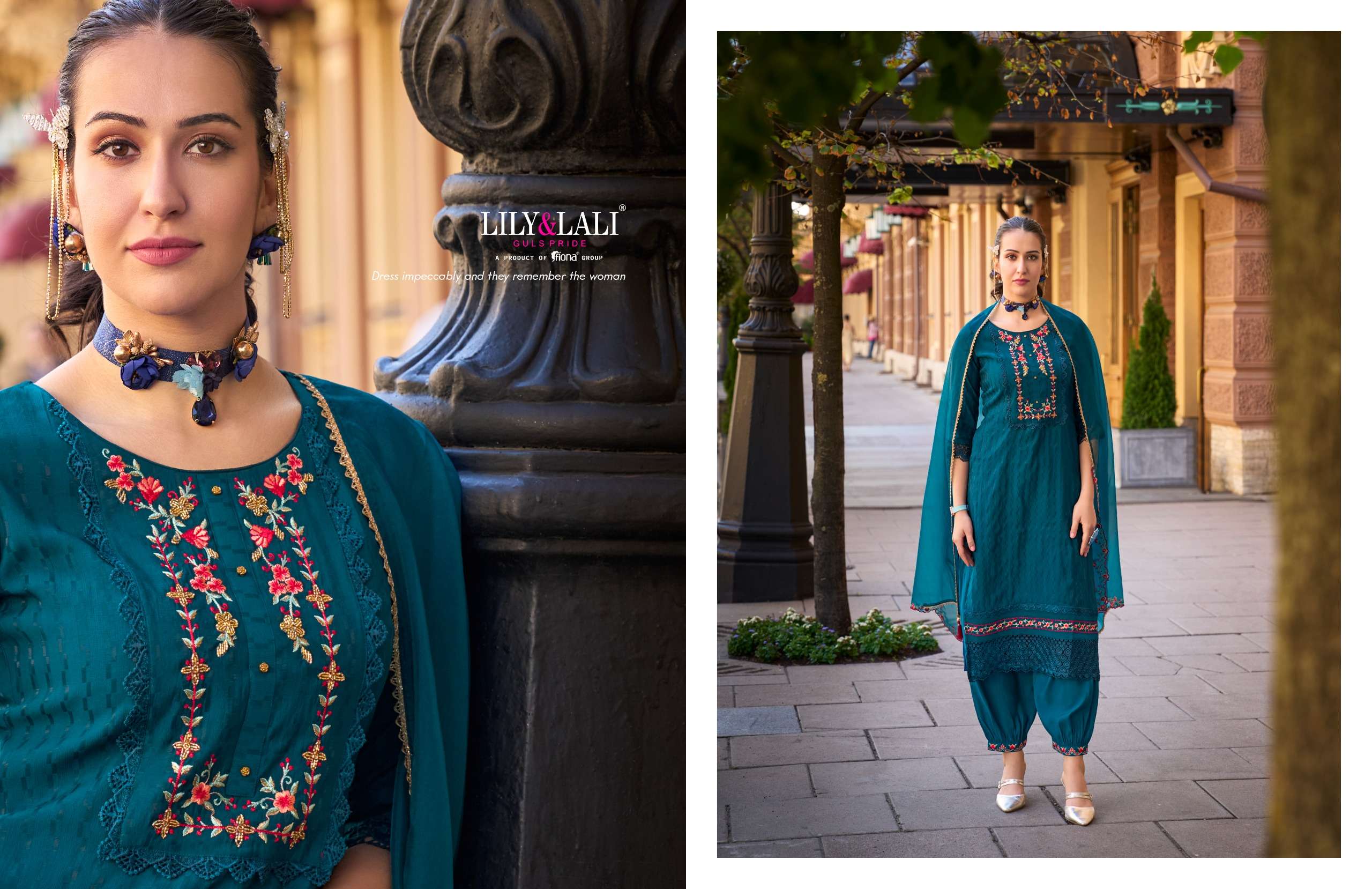 lily and lali mehwish jacquard new nad modern look top bottm with dupatta catalog