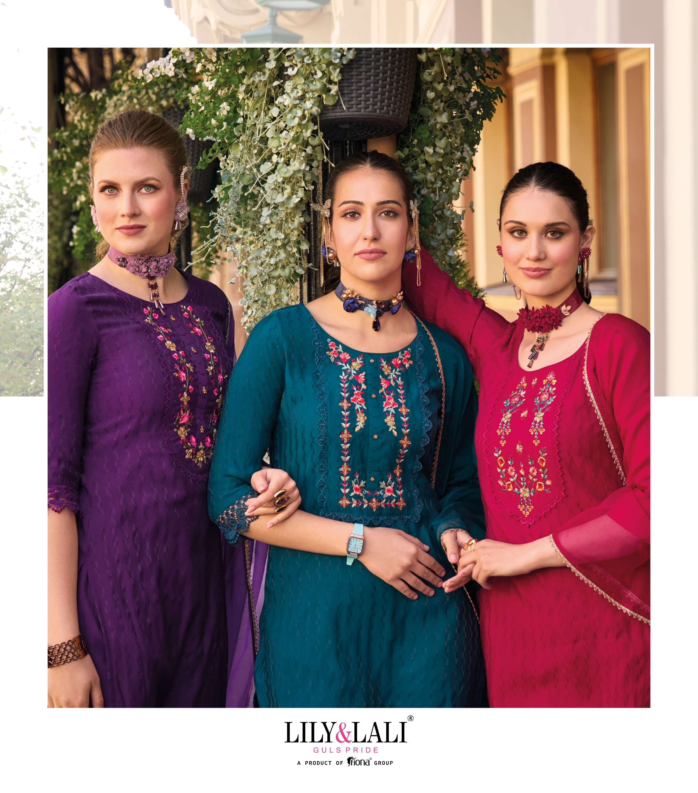 lily and lali mehwish jacquard new nad modern look top bottm with dupatta catalog