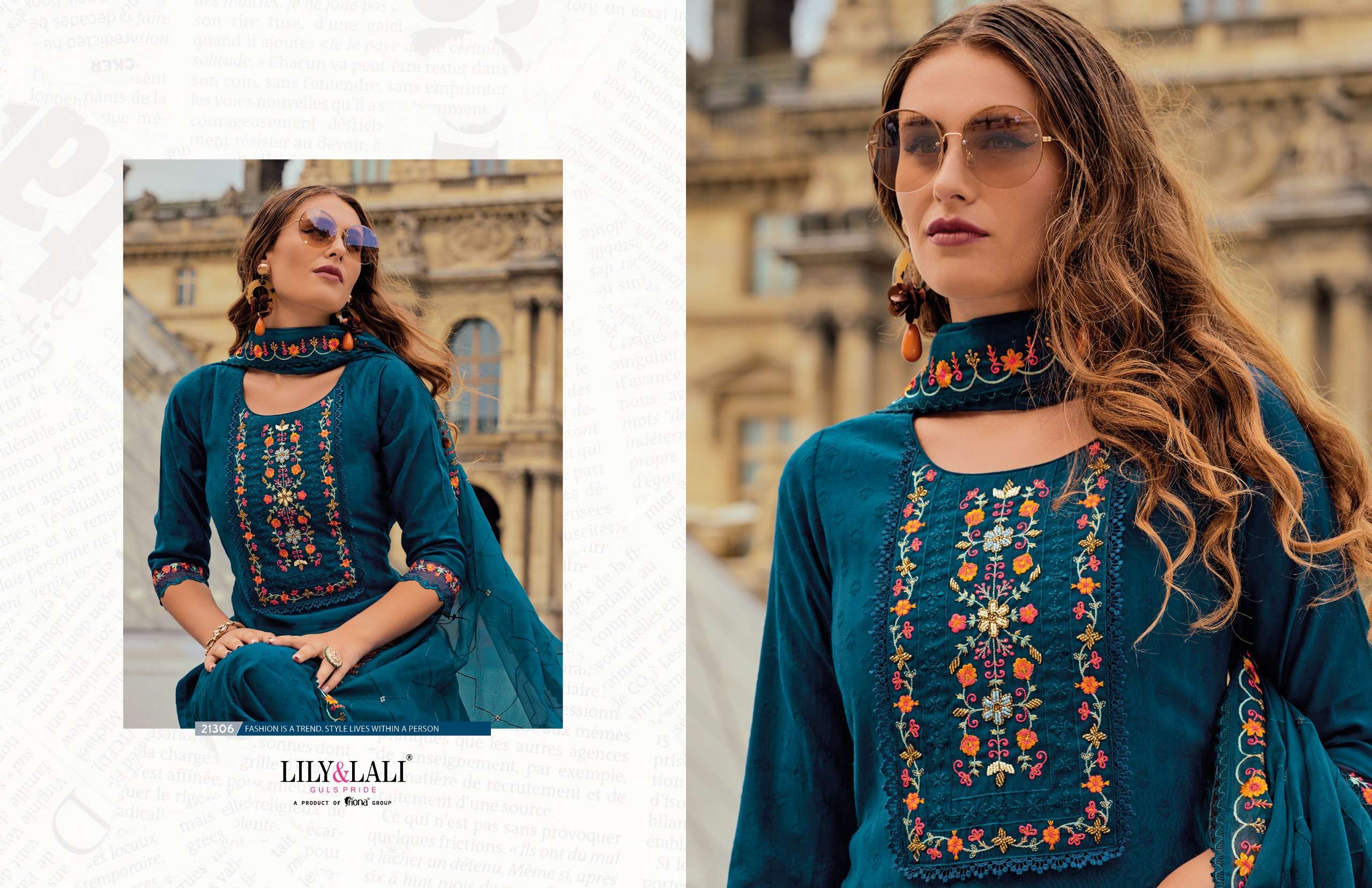 lily and lali mrunal jequard silk exclusive look kurti bottom with  dupatta catalog