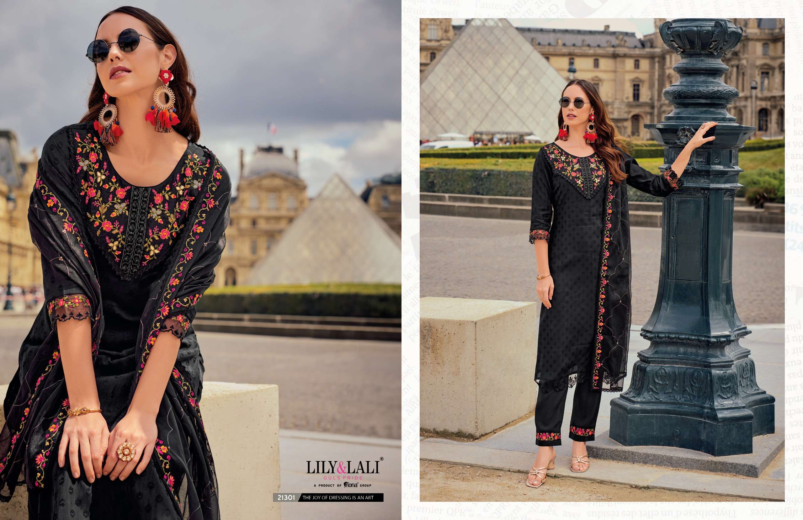 lily and lali mrunal jequard silk exclusive look kurti bottom with  dupatta catalog